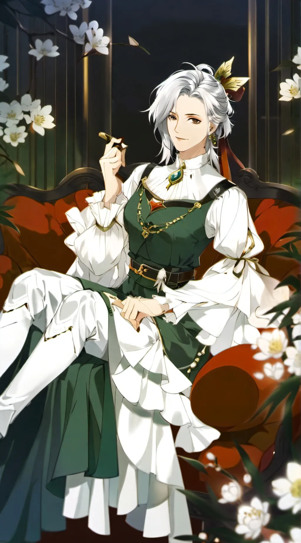 ai character: Harriette  background