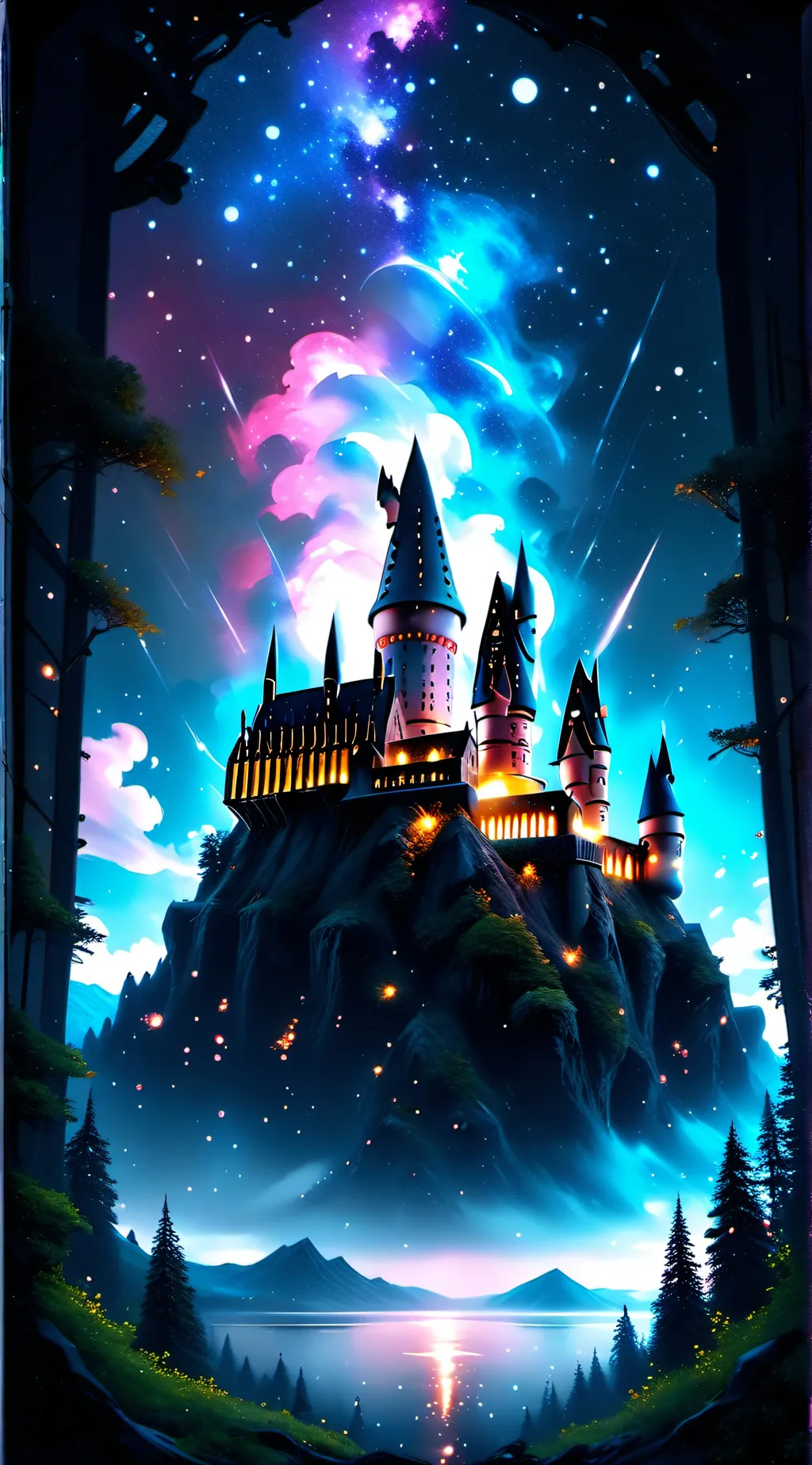 ai character: Hogwarts  background