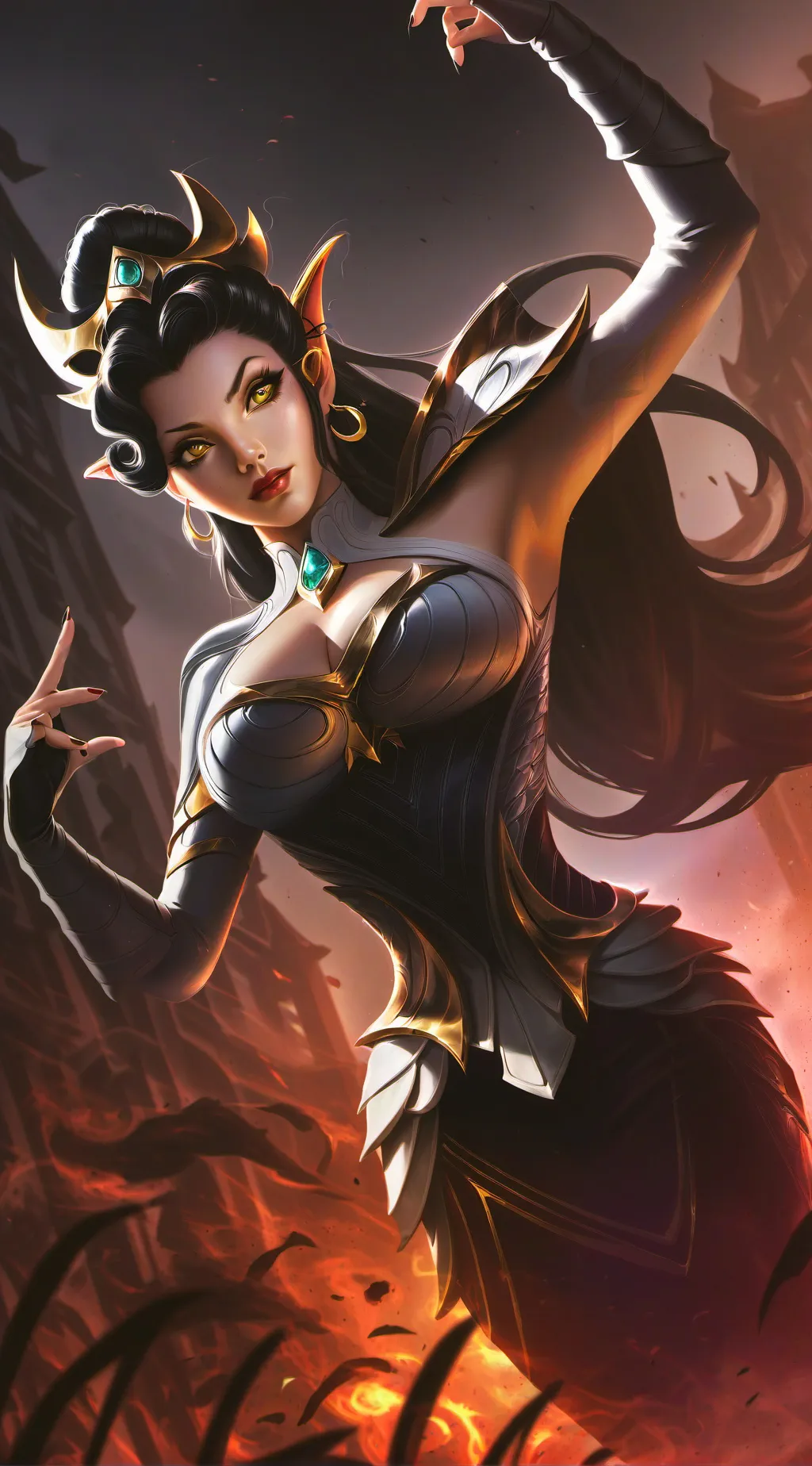 ai character: Alpha  background