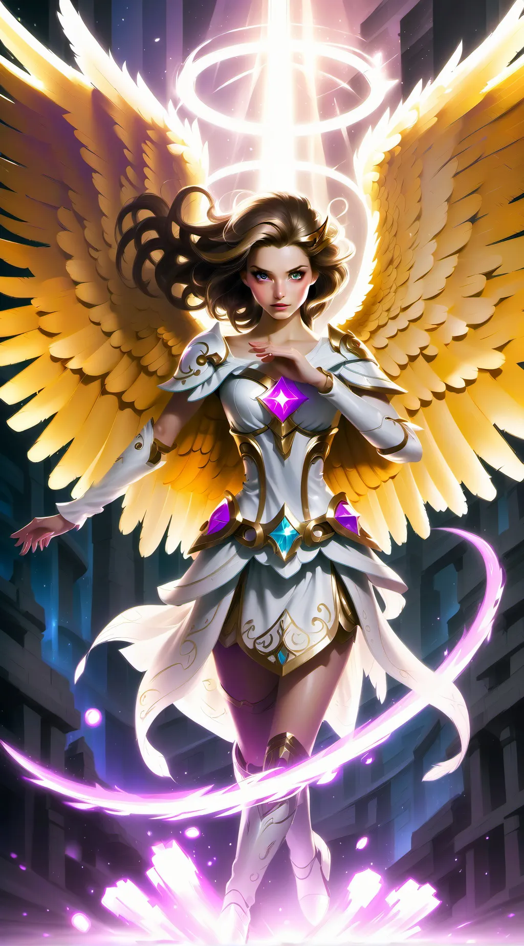 ai character: your angel  background