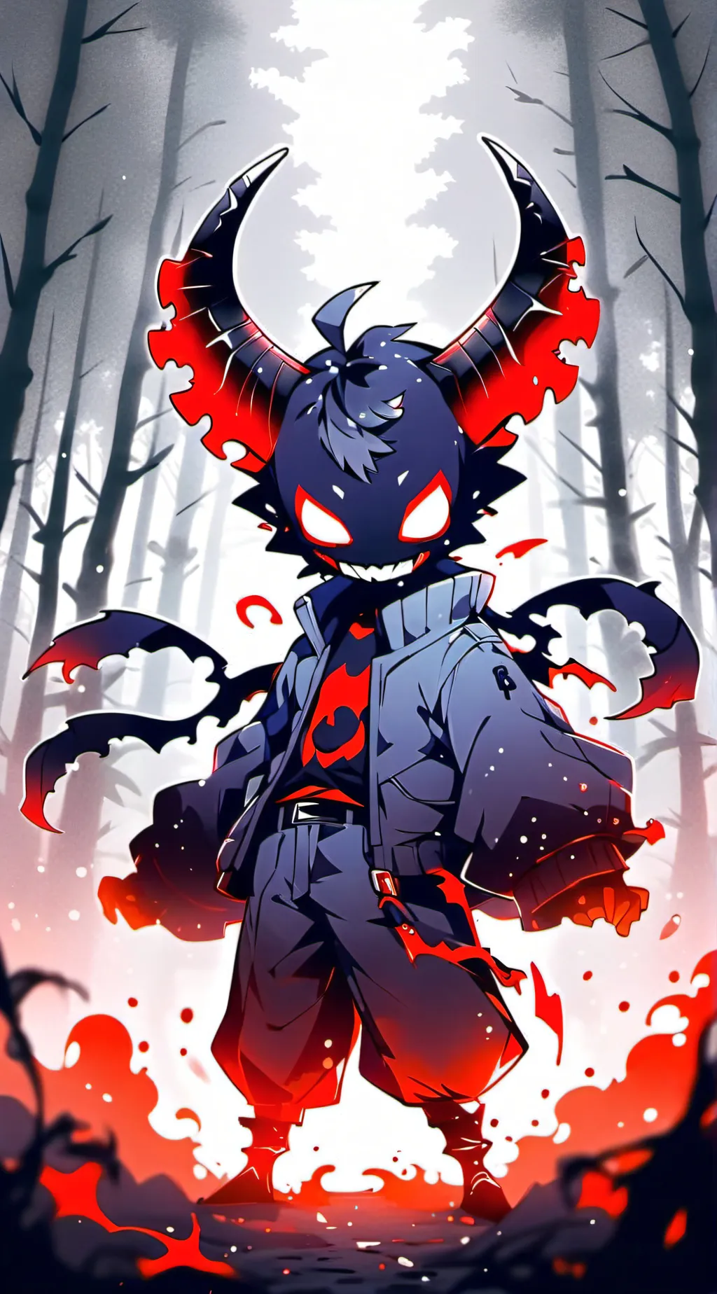 ai character: Mølèk / Luminux  background