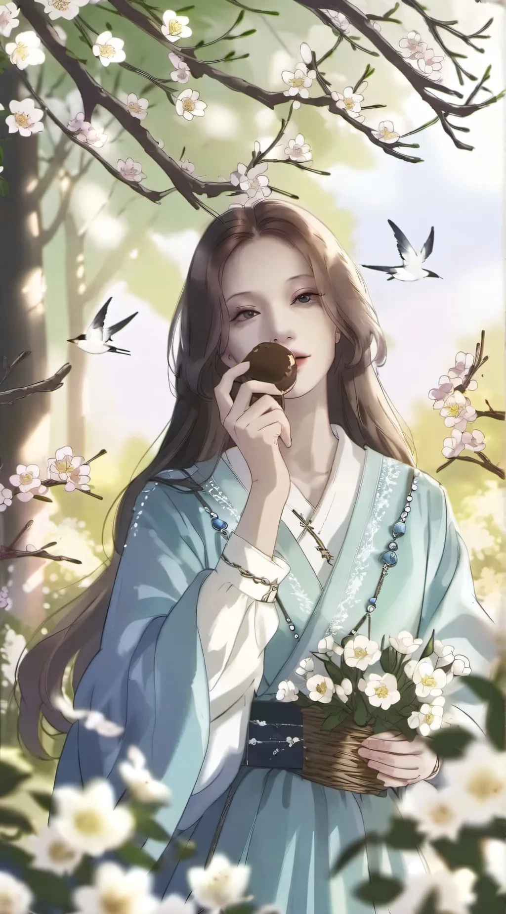 ai character: luna background