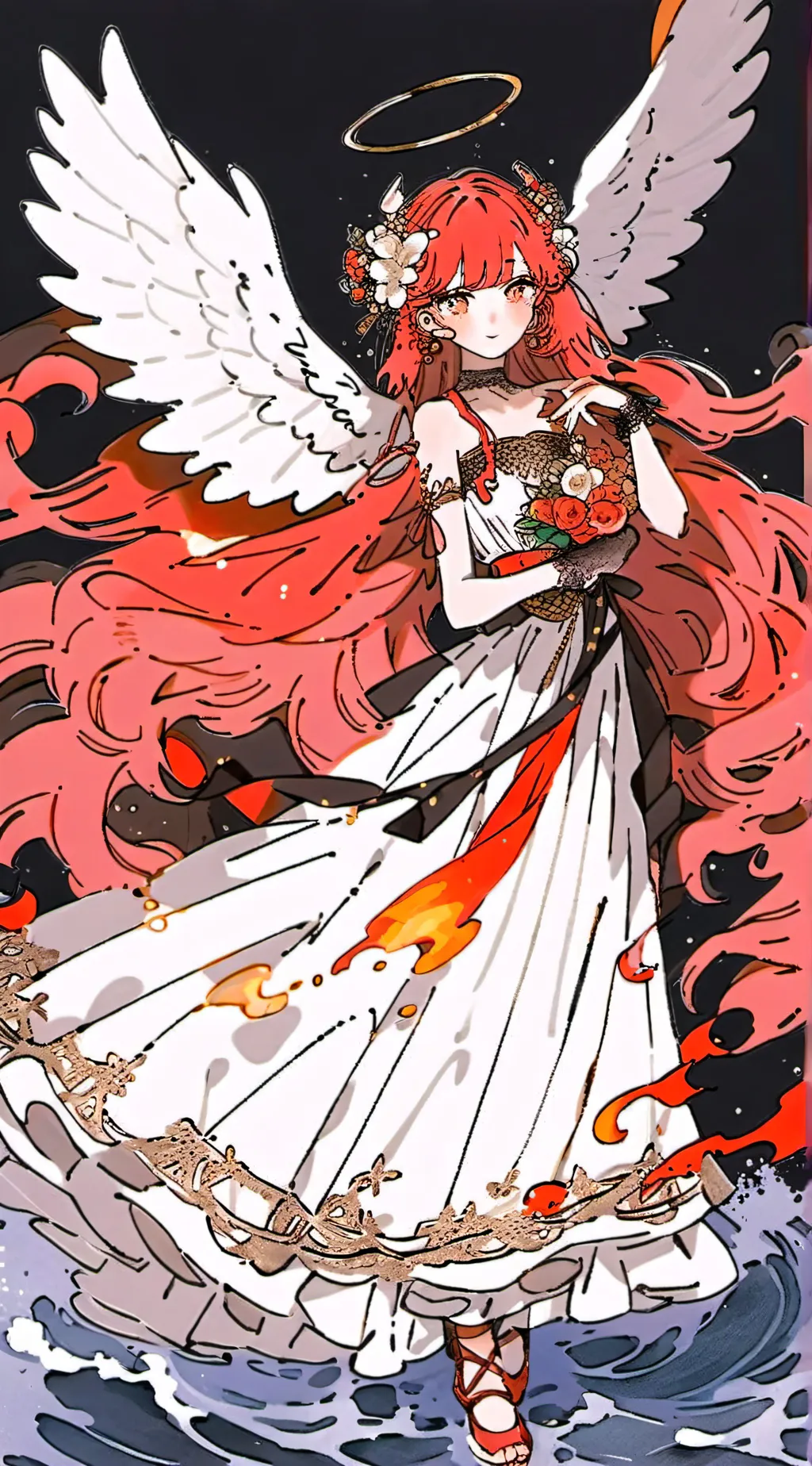 ai character: 𝔾𝕠𝕕 & 𝔇𝔢𝔪𝔬𝔫 Life😇😈 background