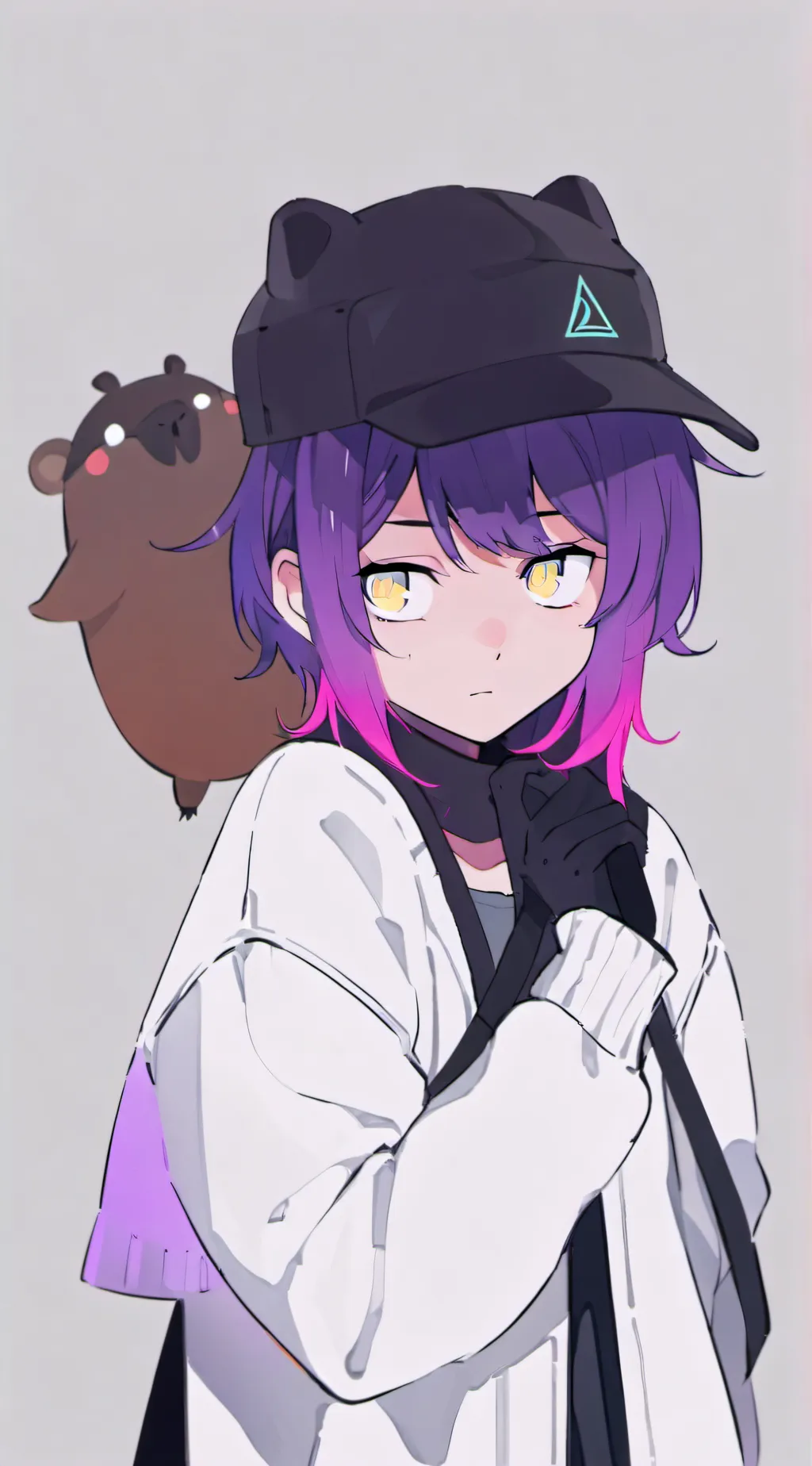 ai character: Capybara Uzi! background