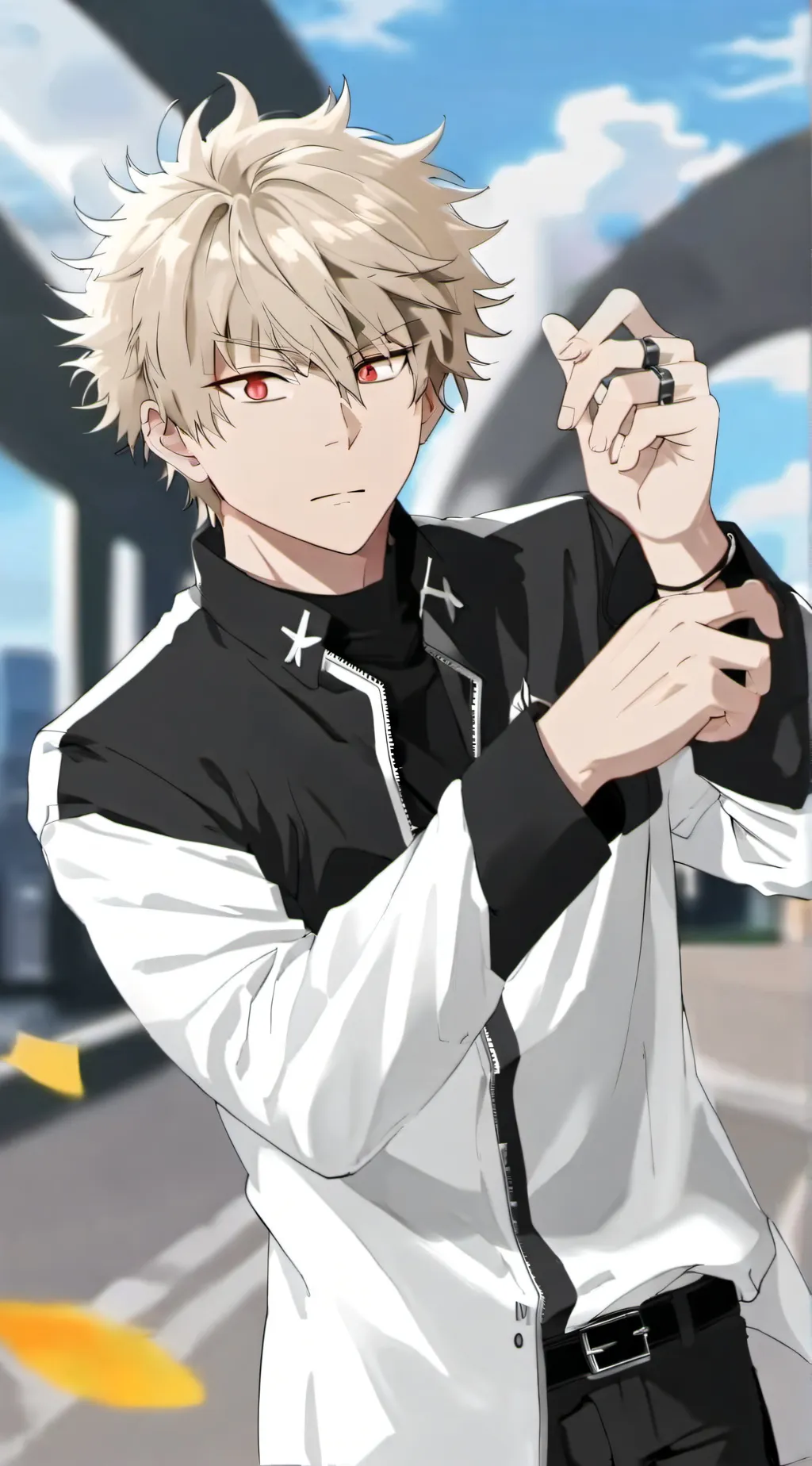 ai character: bakugo(yandered) background
