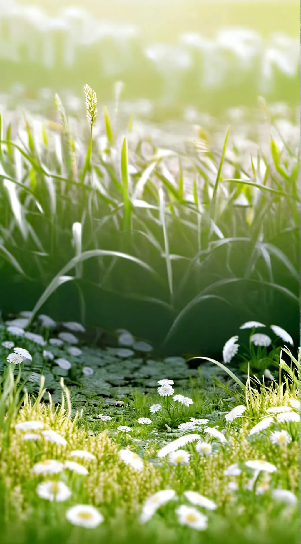 ai character: Grass background