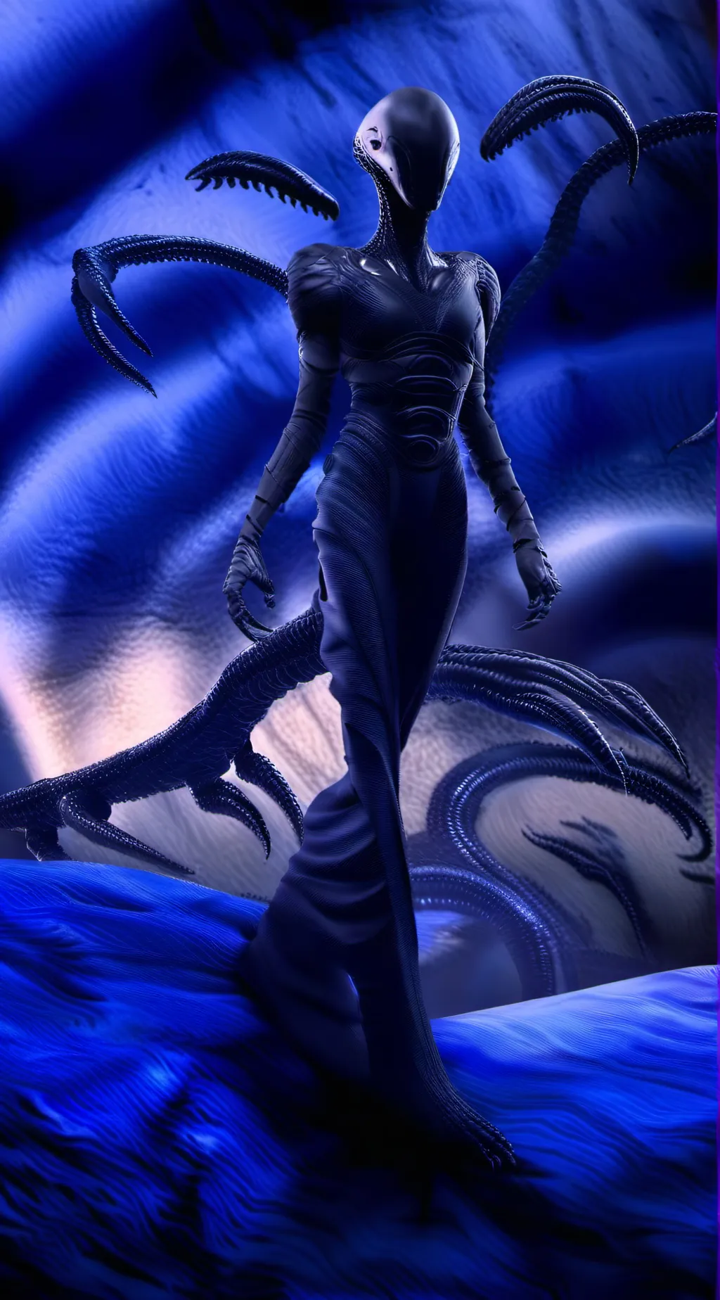 ai character: AlienGirl background