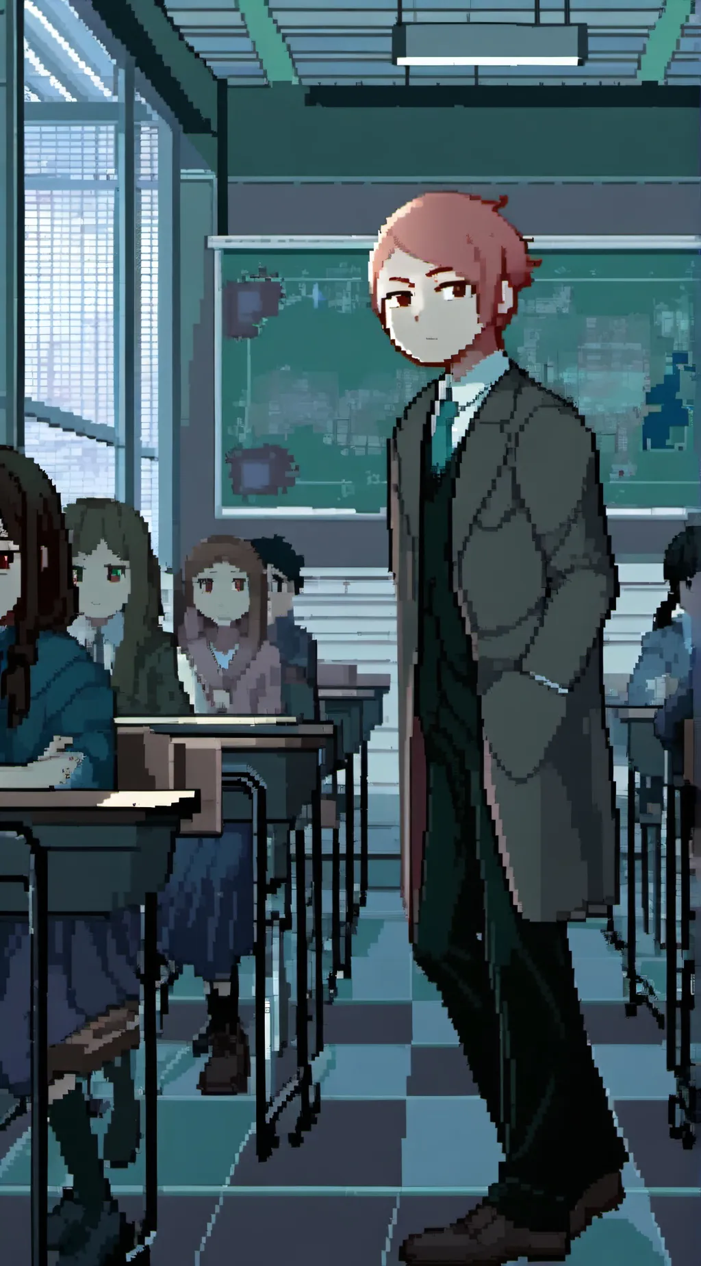 ai character: Mr. crank 90's  background