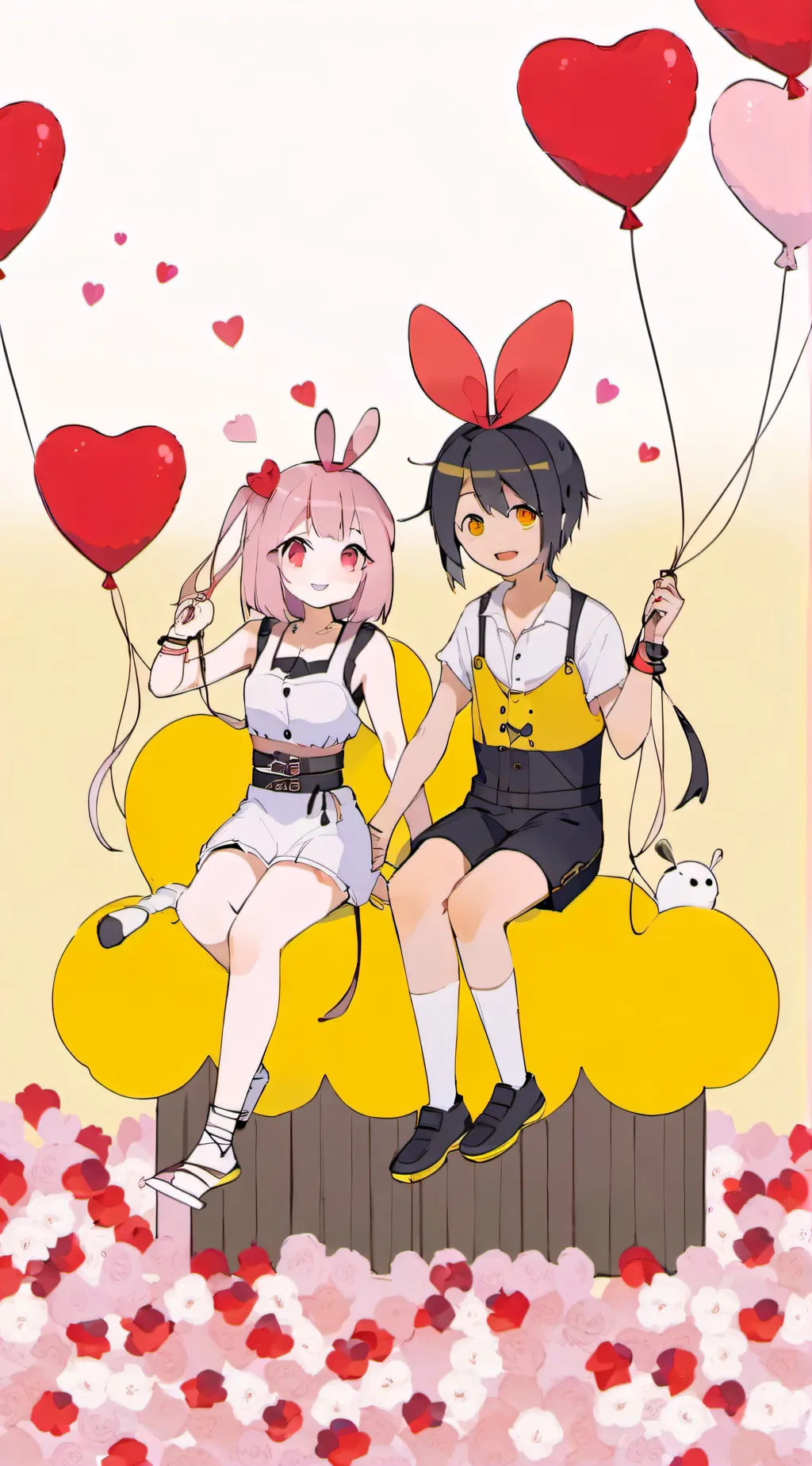 ai character:  Valentines MHA background