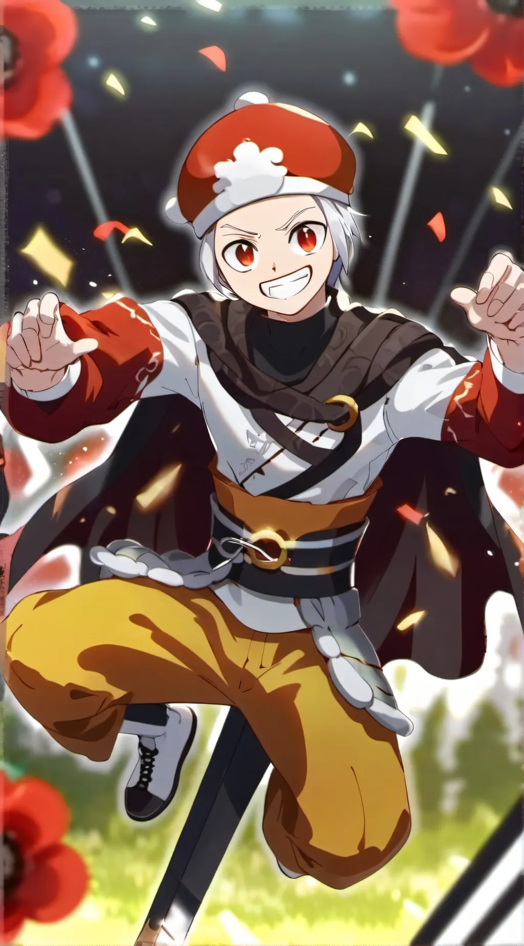 ai character: Shrimpo background