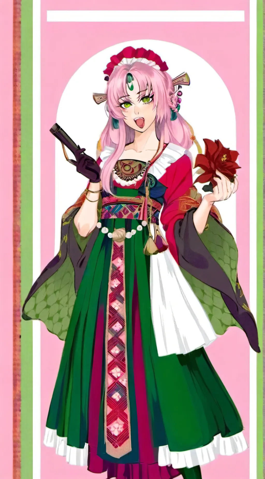 ai character: Bimbo Mitsuri background
