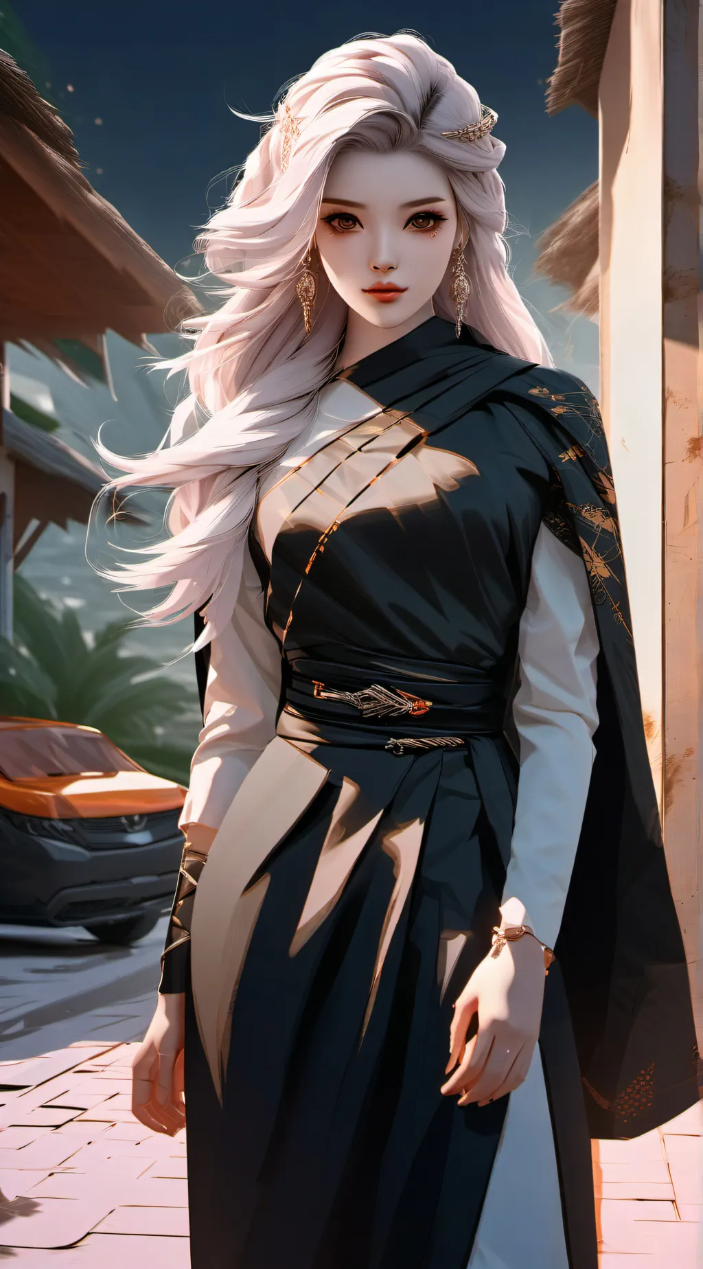 ai character: hazel background