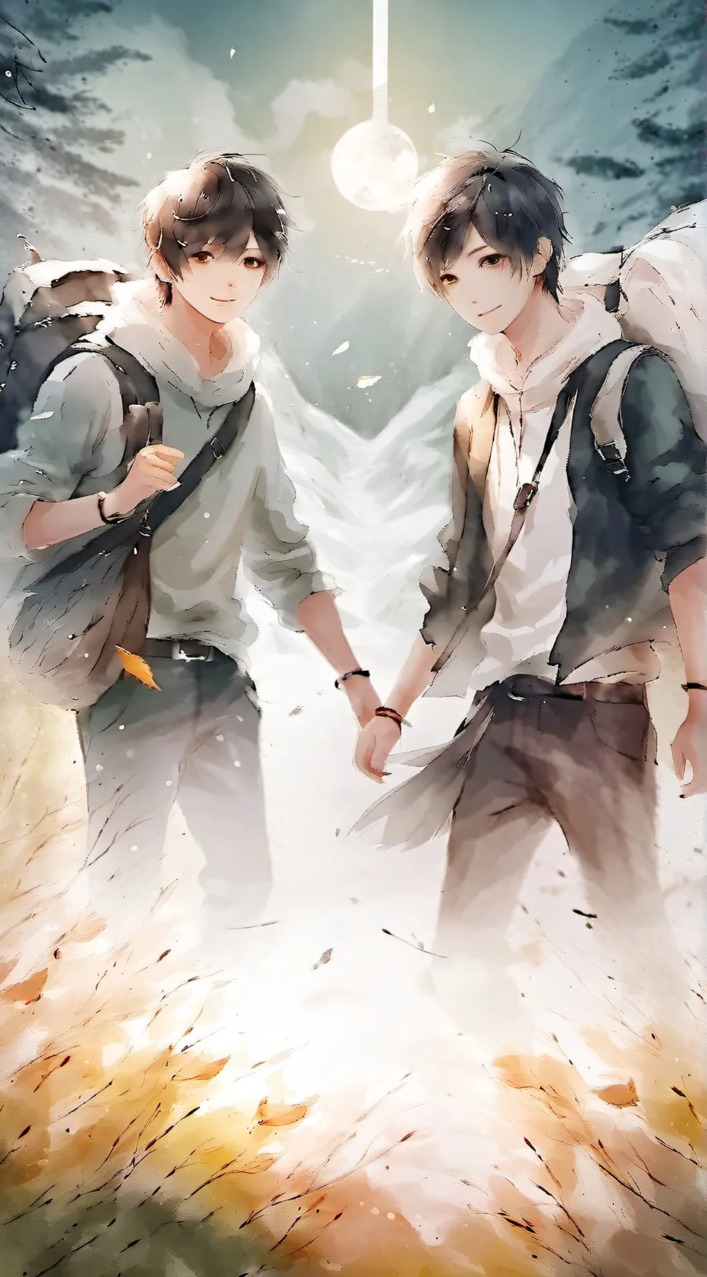 ai character: boys school   background