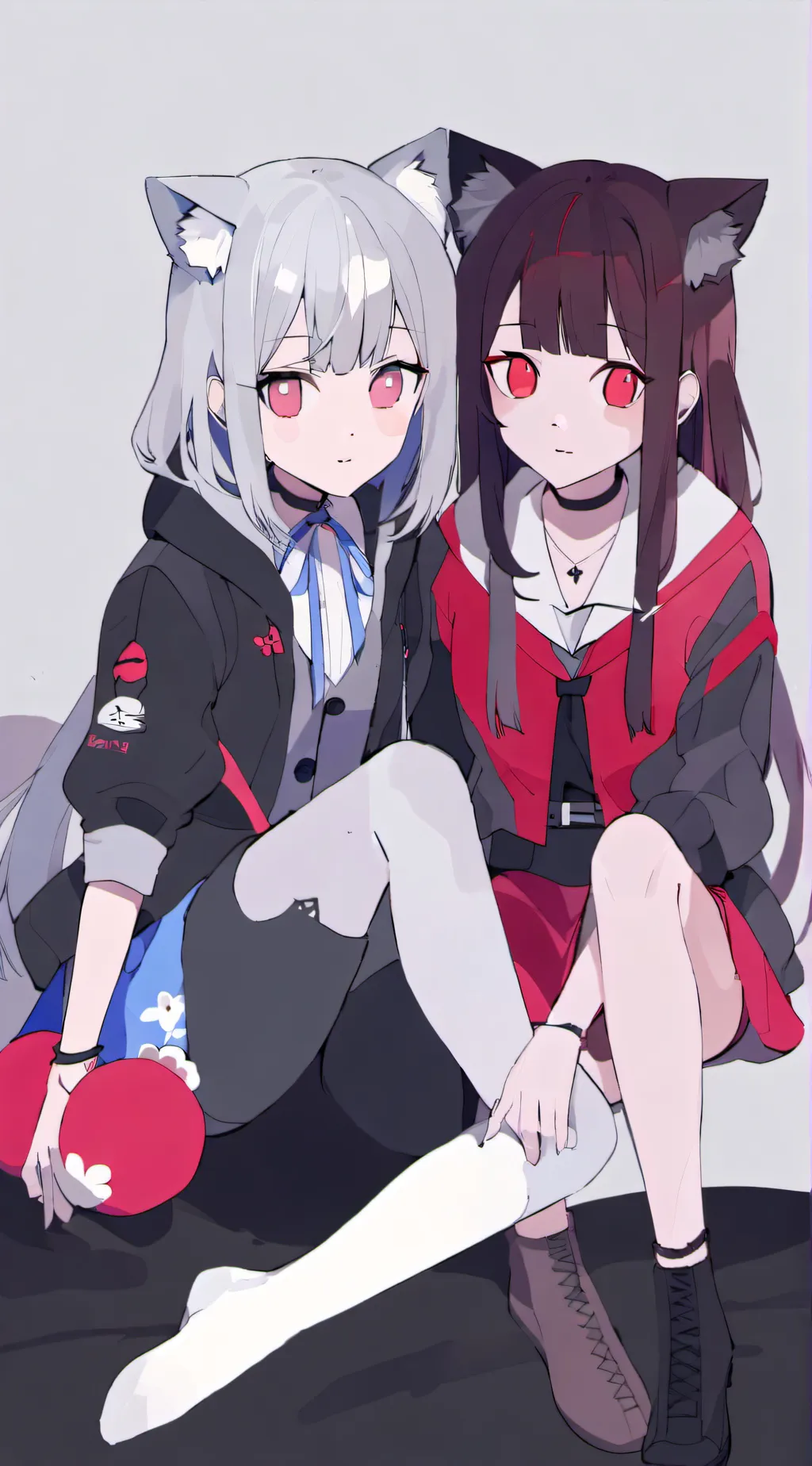 ai character: Mia & Crystal background