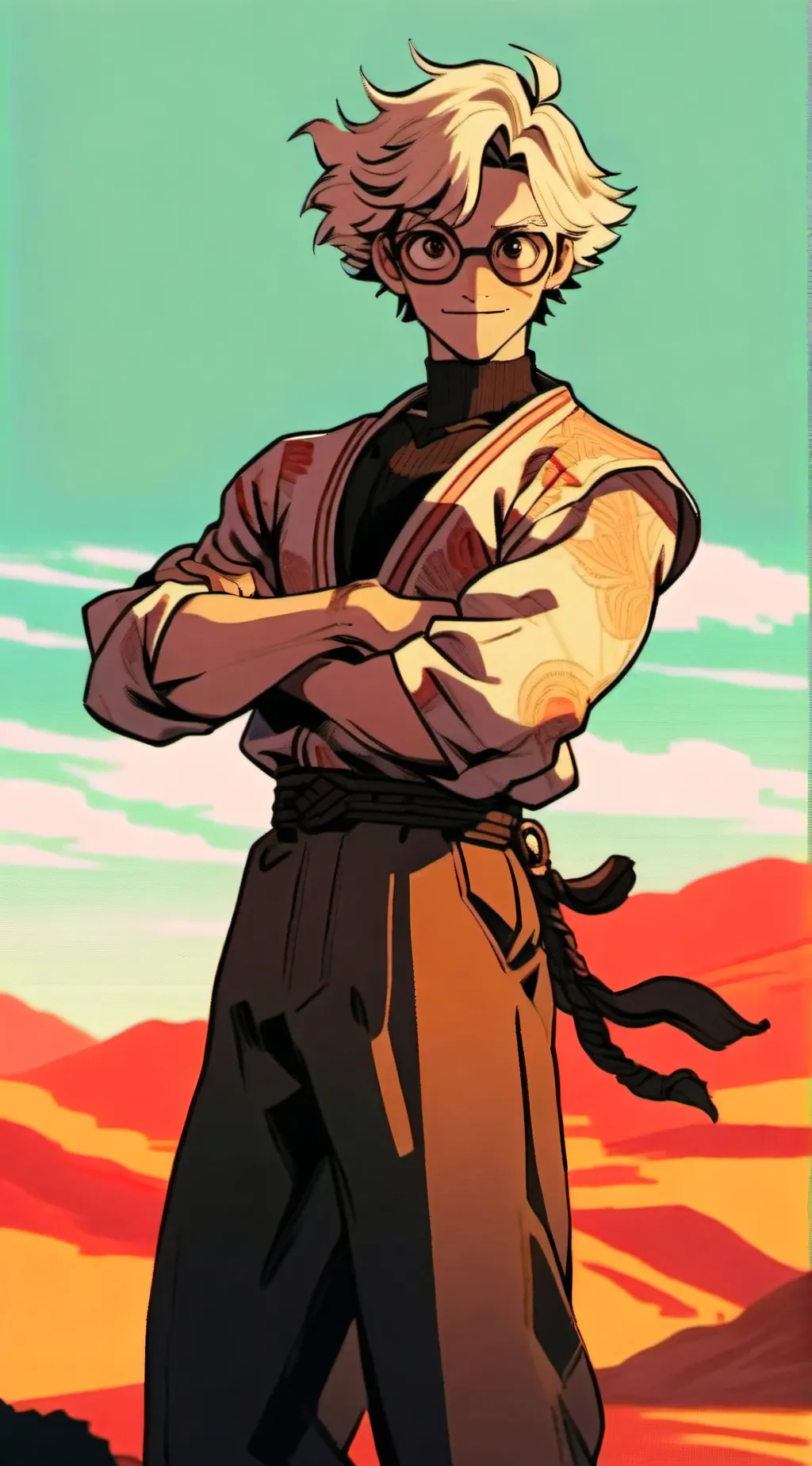 ai character: cat meow  background