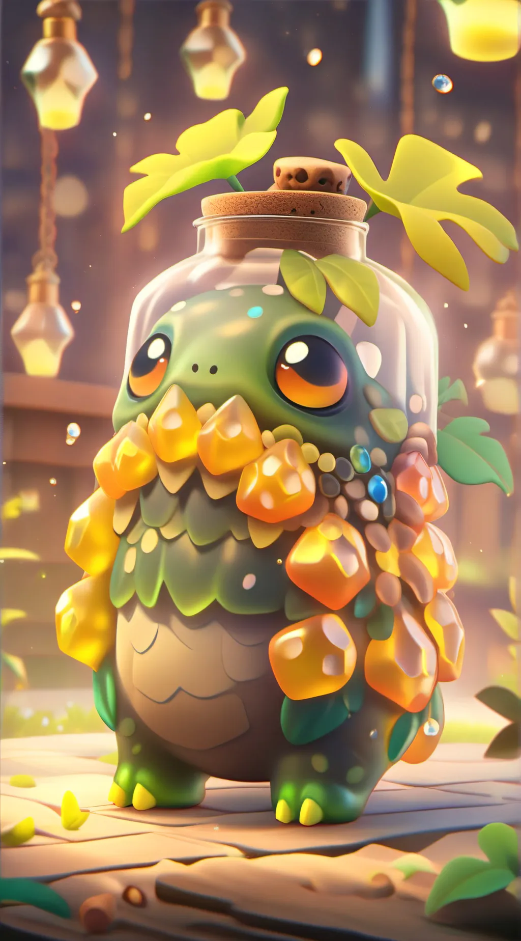 ai character: Flasque background