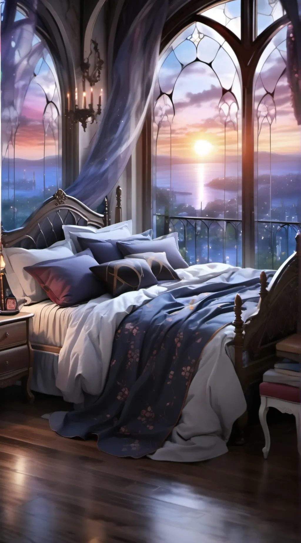 ai character: Hogwarts Sleepover background