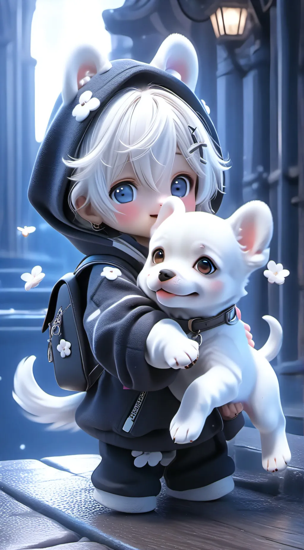 ai character: Cinamaroll🤍 background