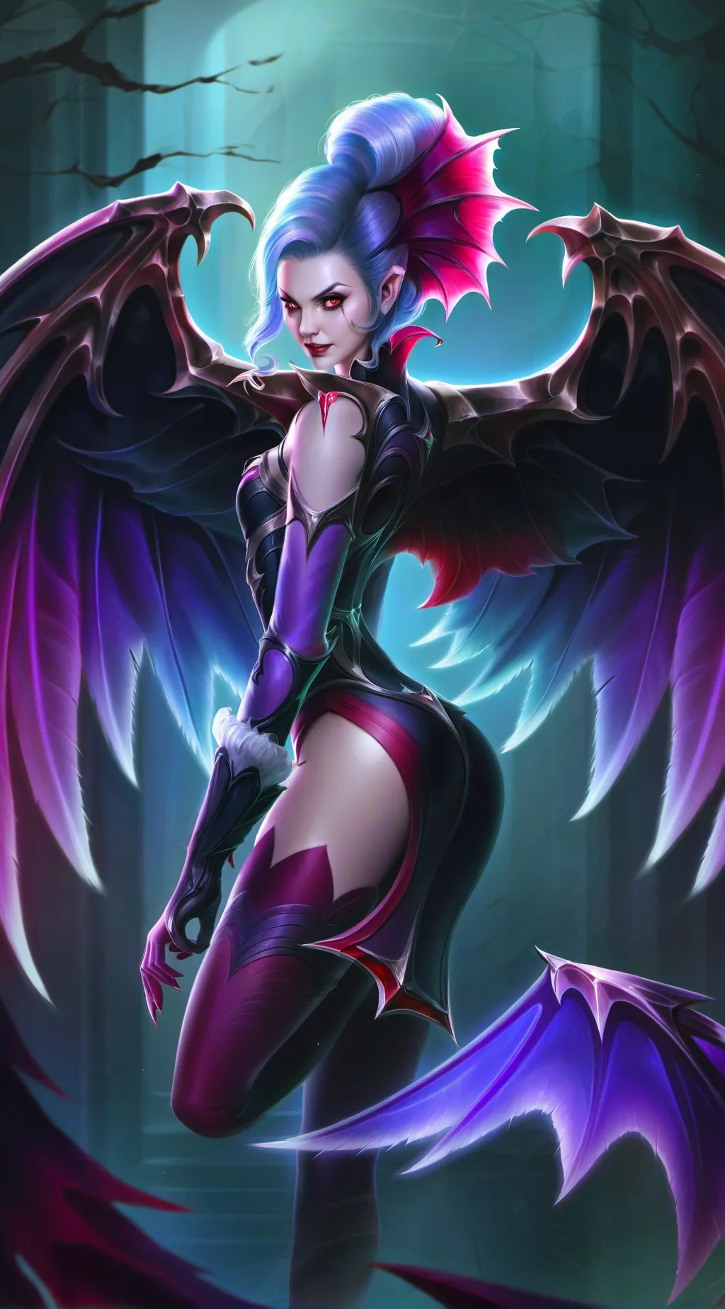 ai character: Vampress background