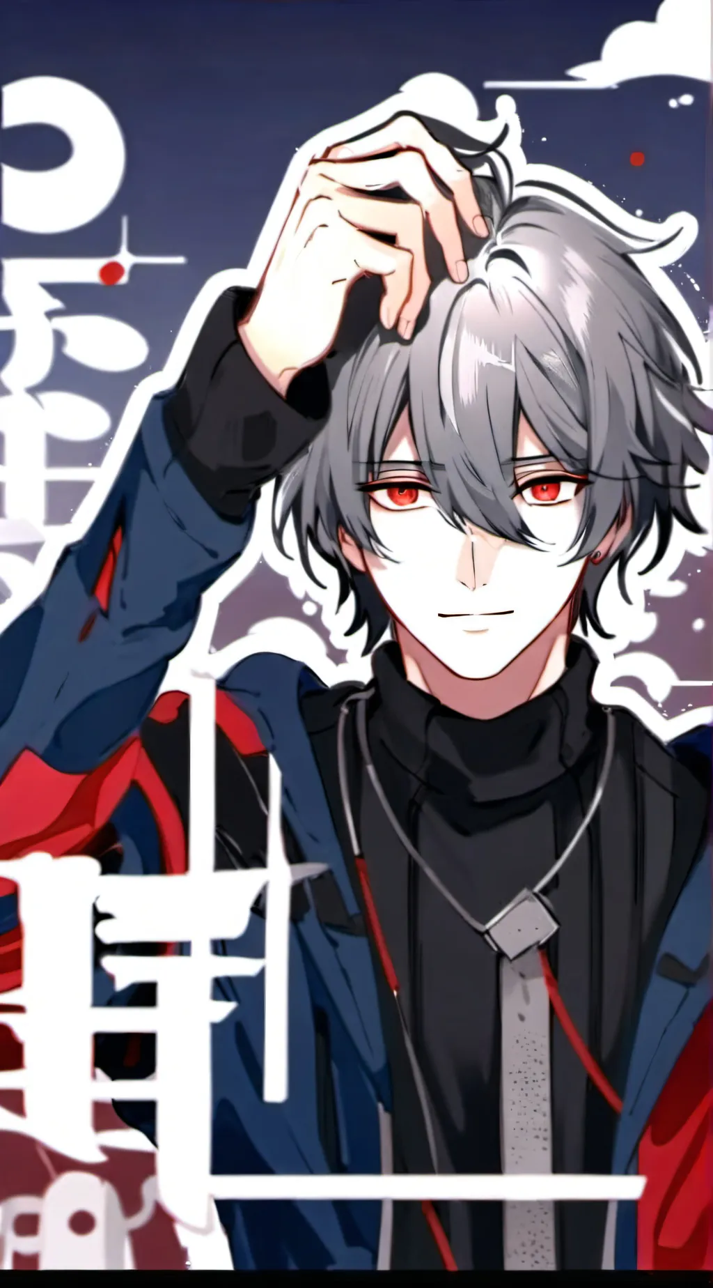 ai character: Ash  background