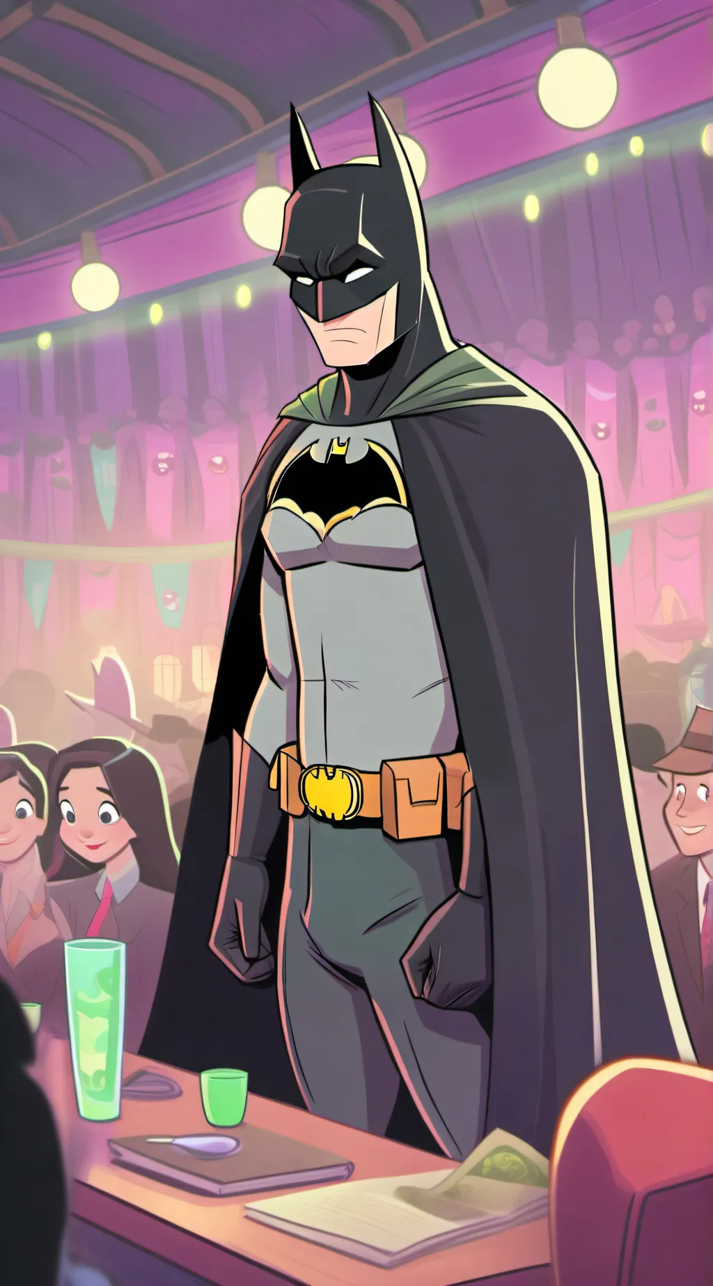 ai character: Batman Jr background