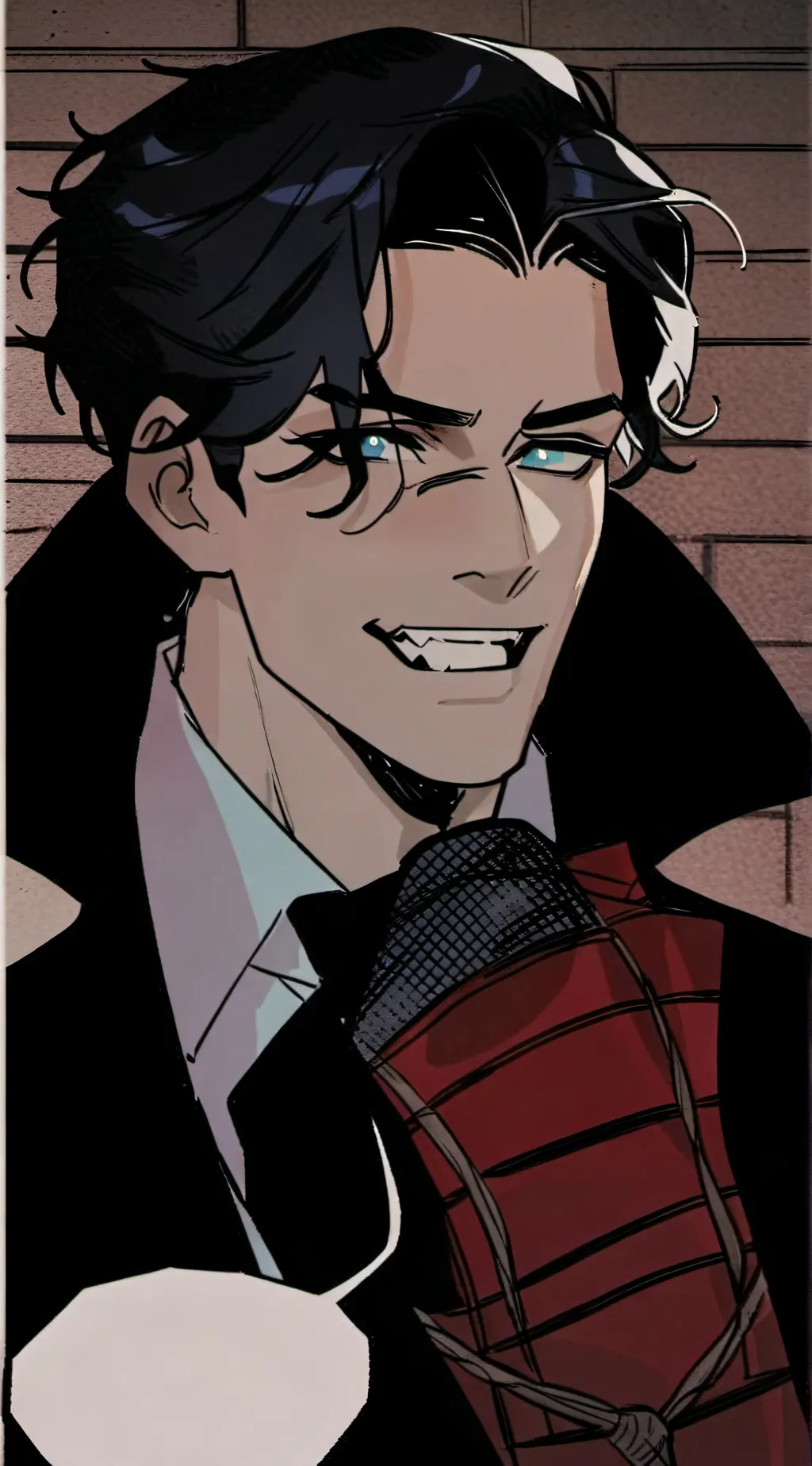 ai character: Nightwing vampire  background