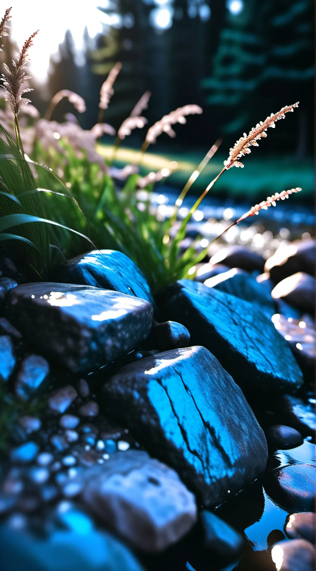 ai character: Grass background