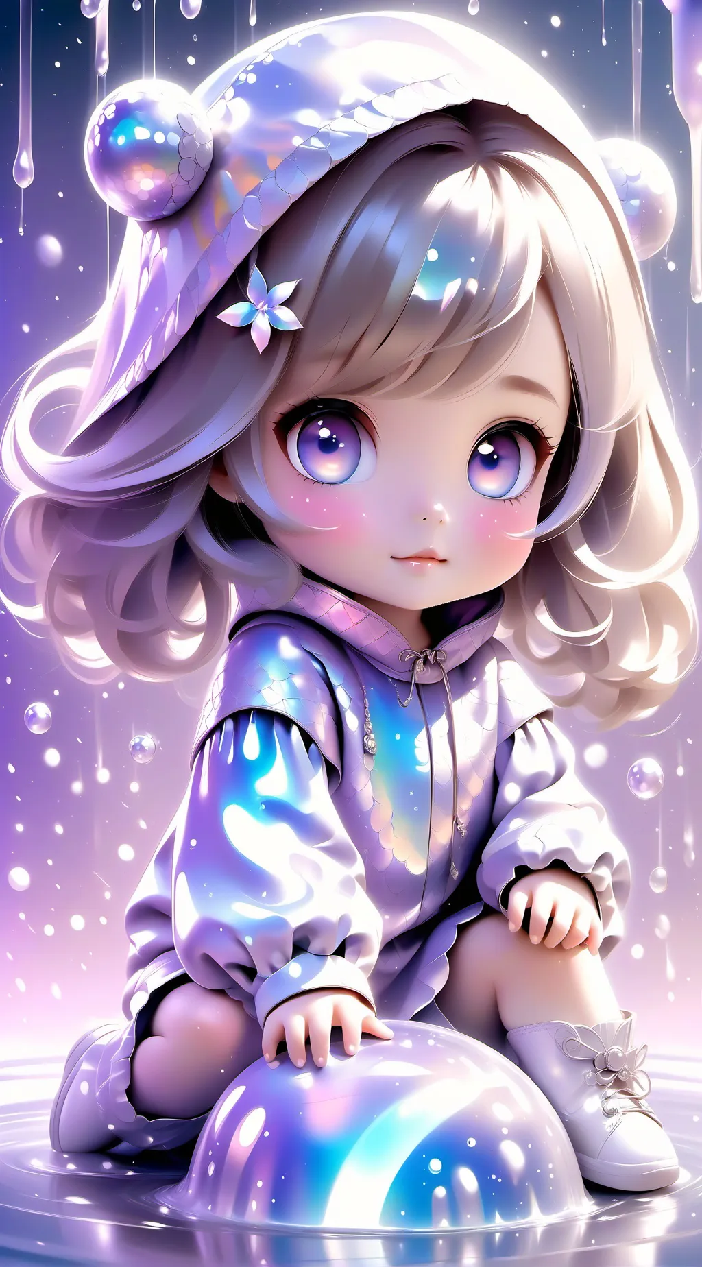 ai character: baby rose background