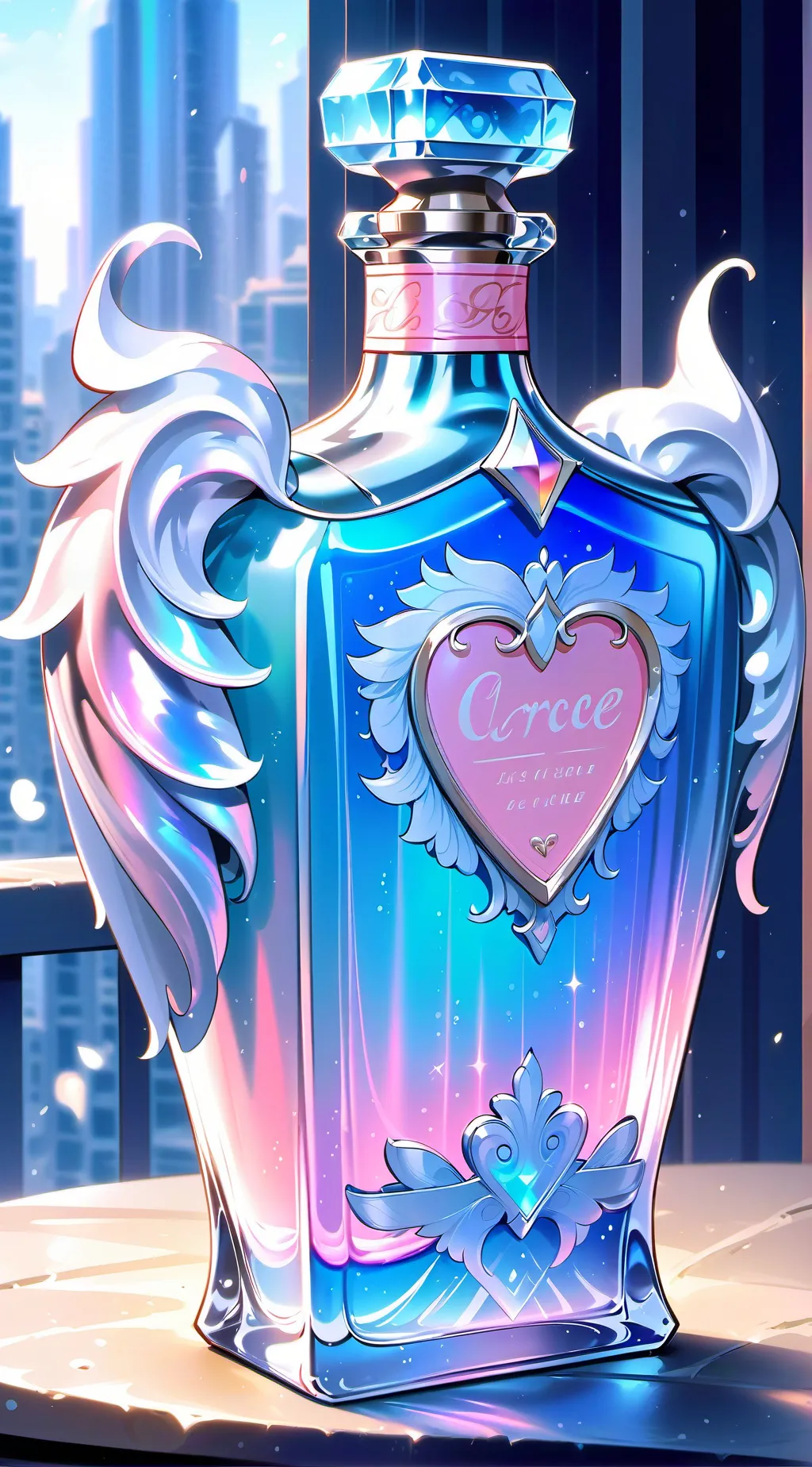 ai character: MHA love potion background