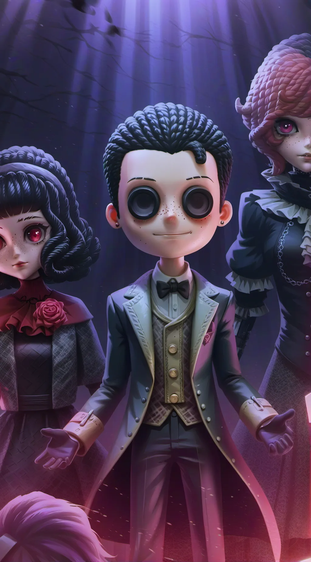 ai character: Mha but dolls! background