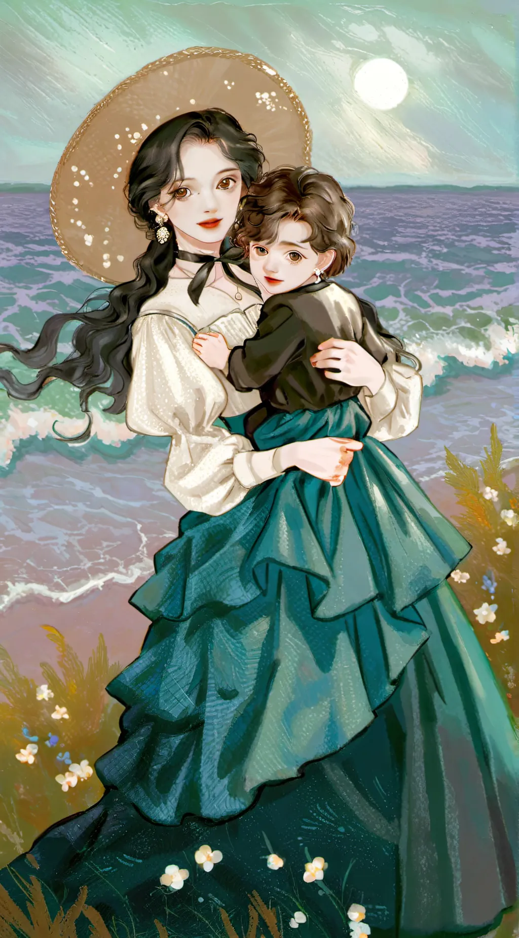 ai character: Ariana Grande background