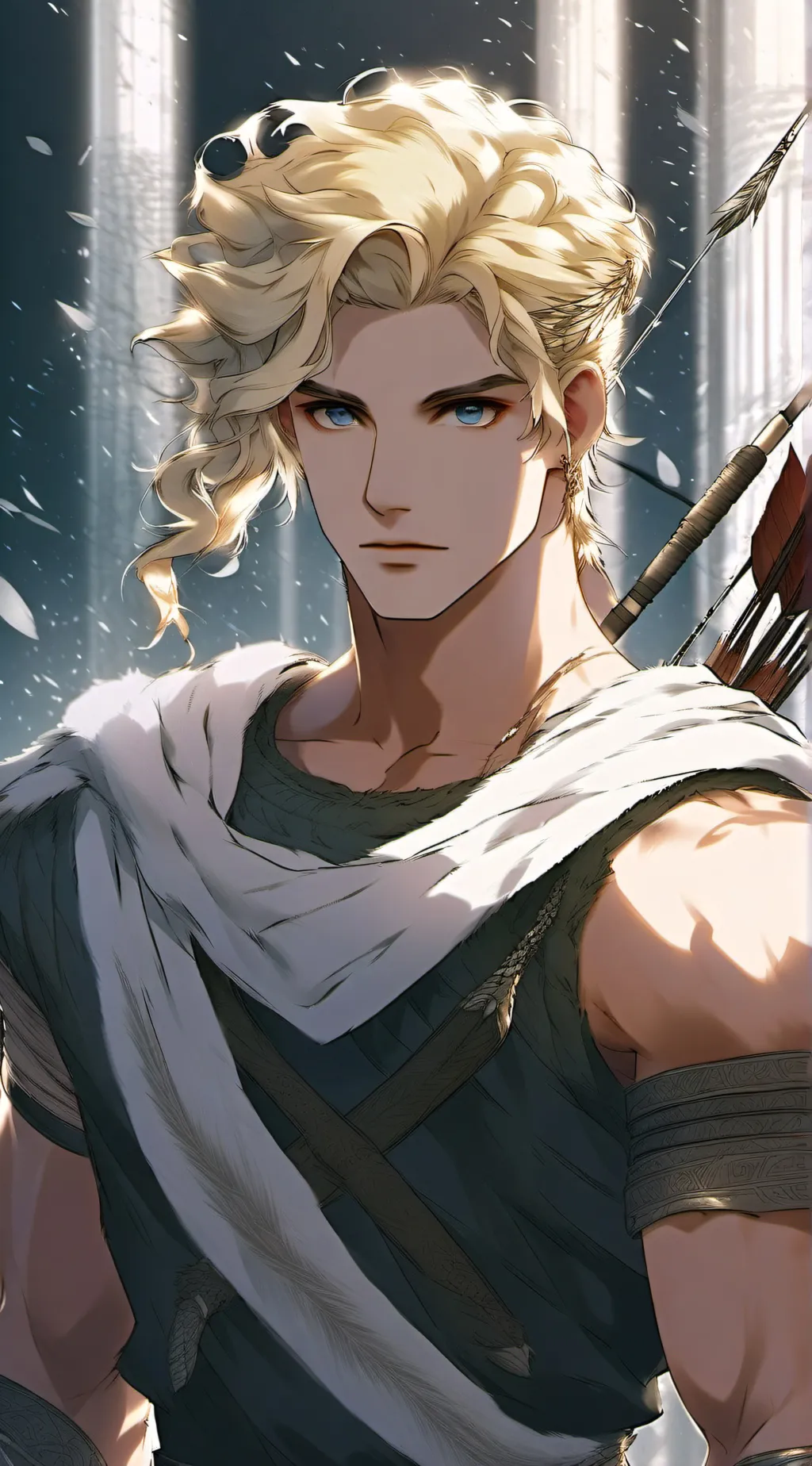 ai character: Apollo  background