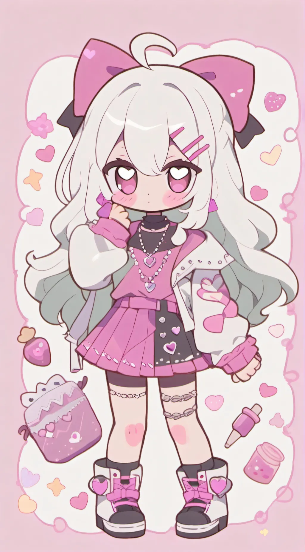 ai character: Glamrock chica background