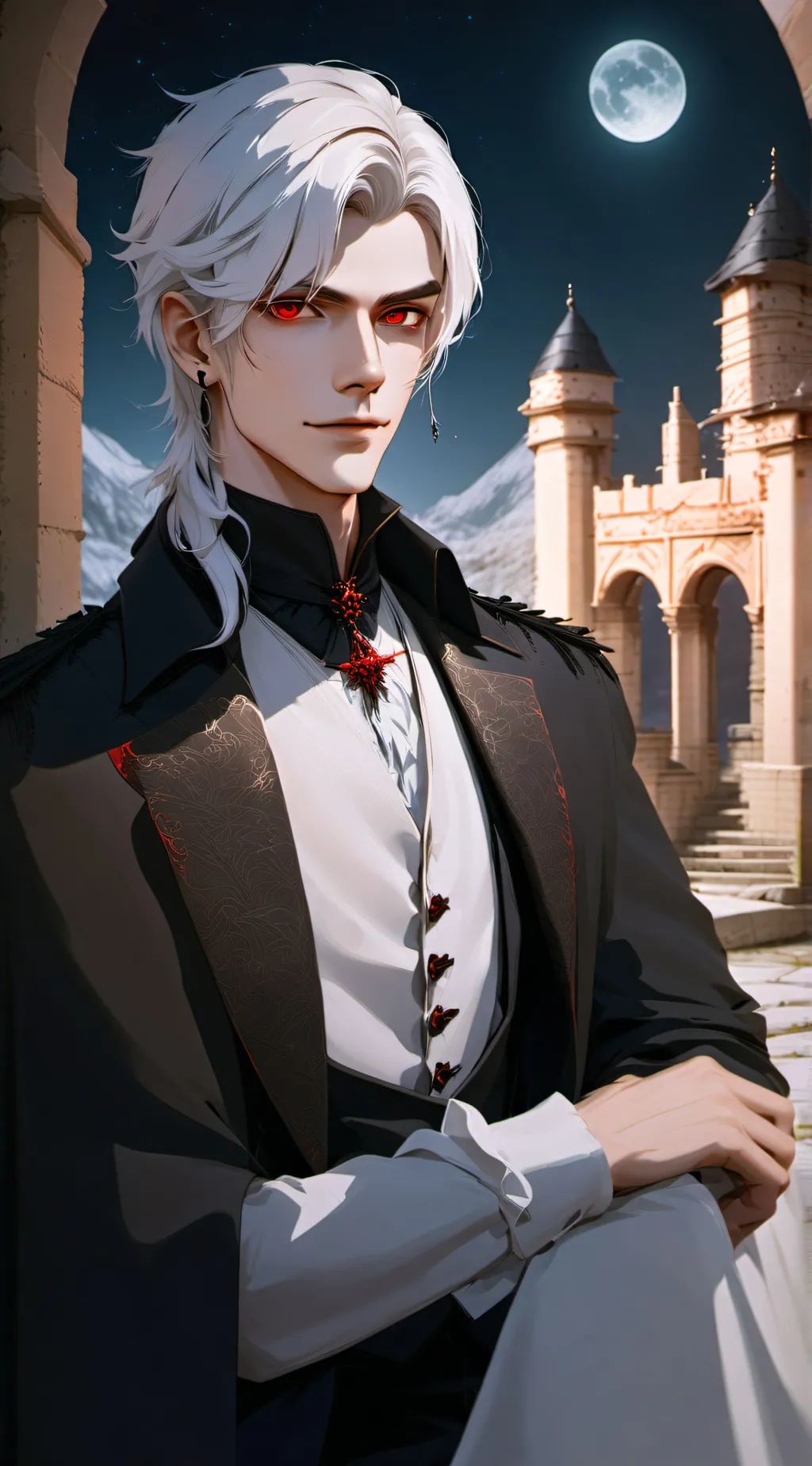 ai character: Dusk background