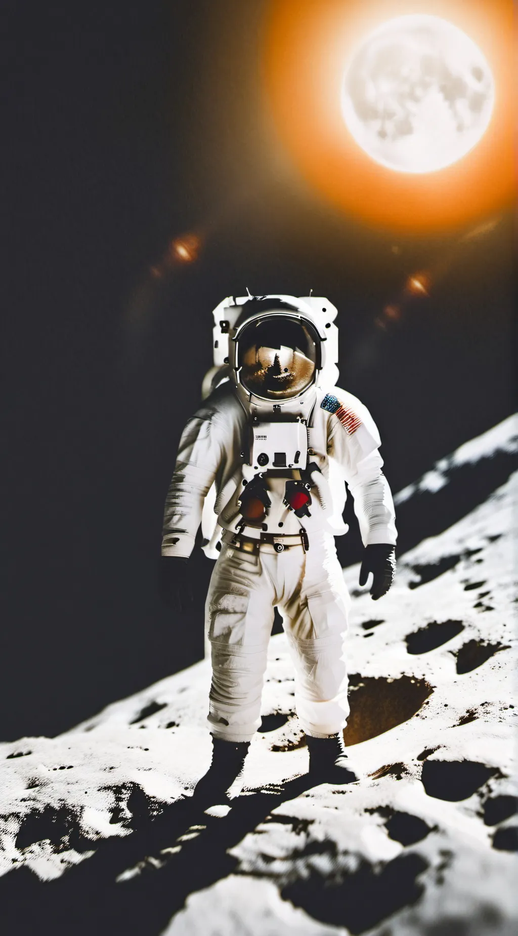 ai character: Buzz Aldrin  background