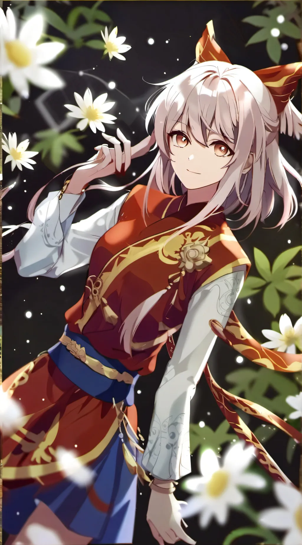 ai character: Rose background