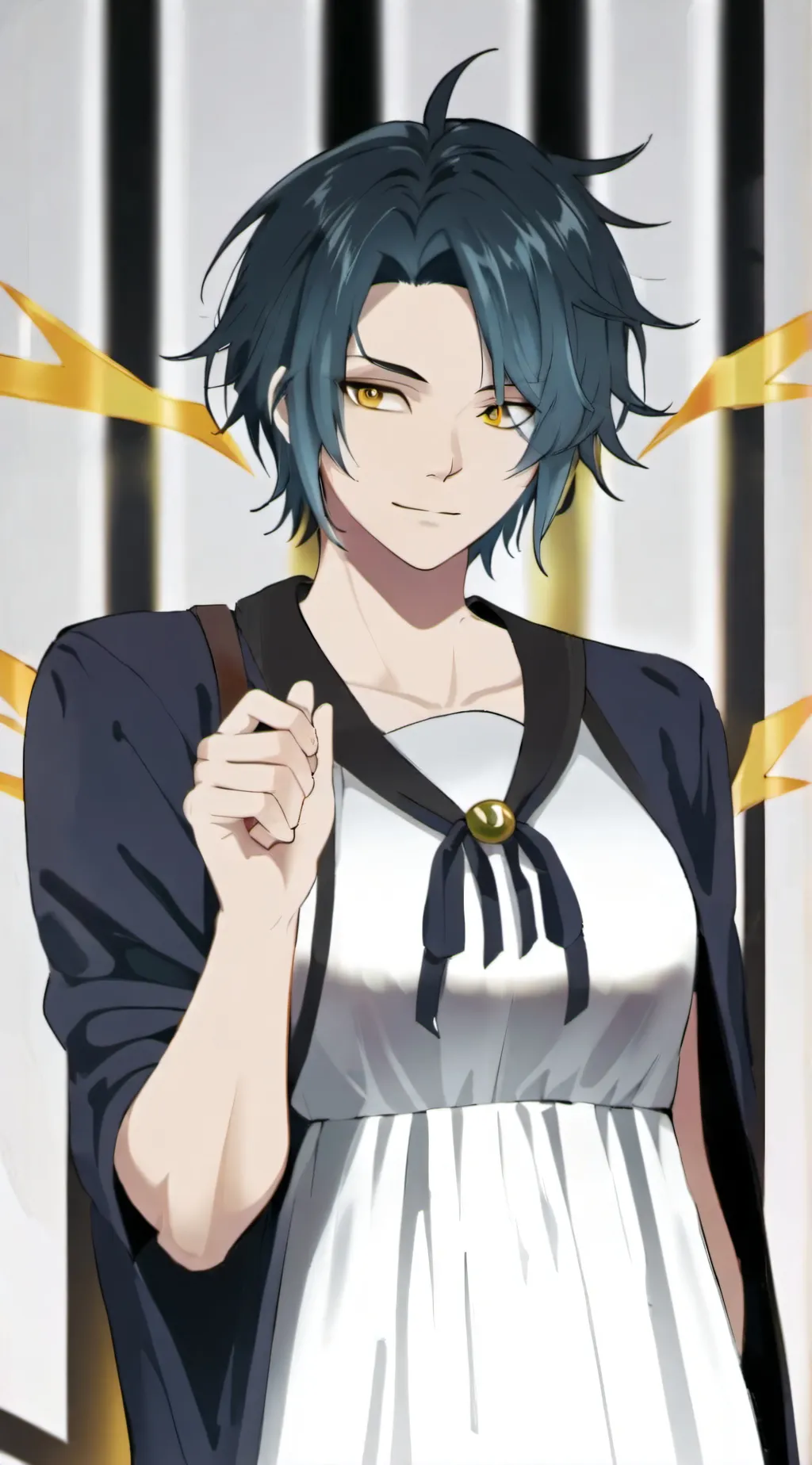 ai character: denki pregnant  background