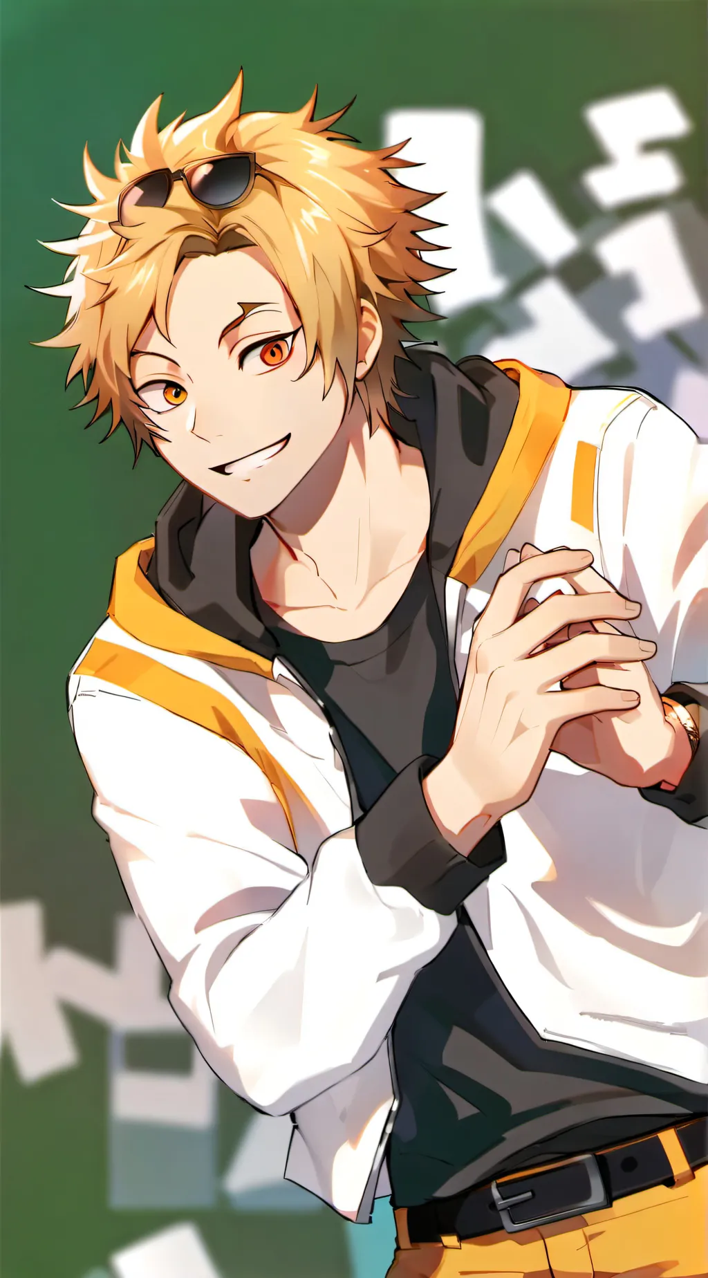 ai character: Denki Kaminari background
