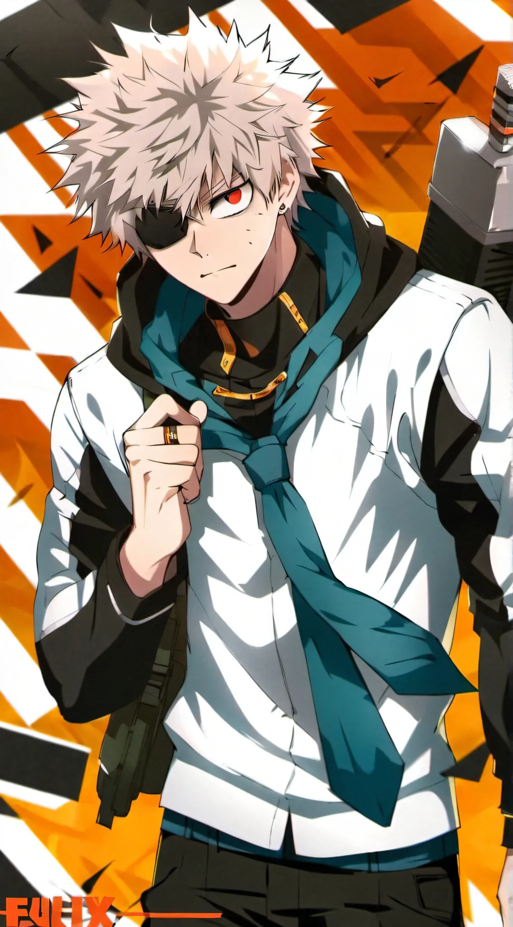 ai character: bakugo katsuki  background