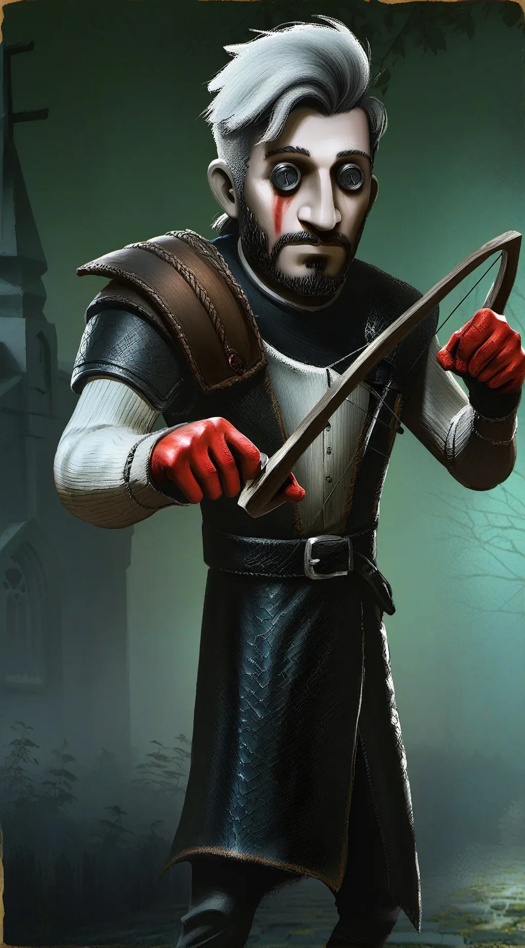 ai character: Dearh straight up background