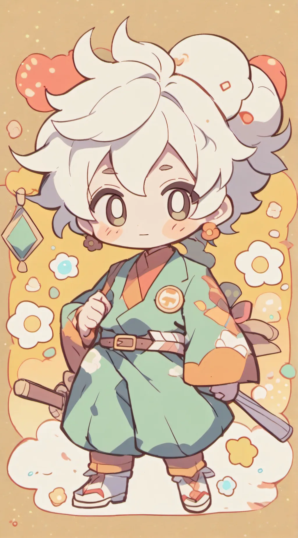 ai character: gojo meets old him background