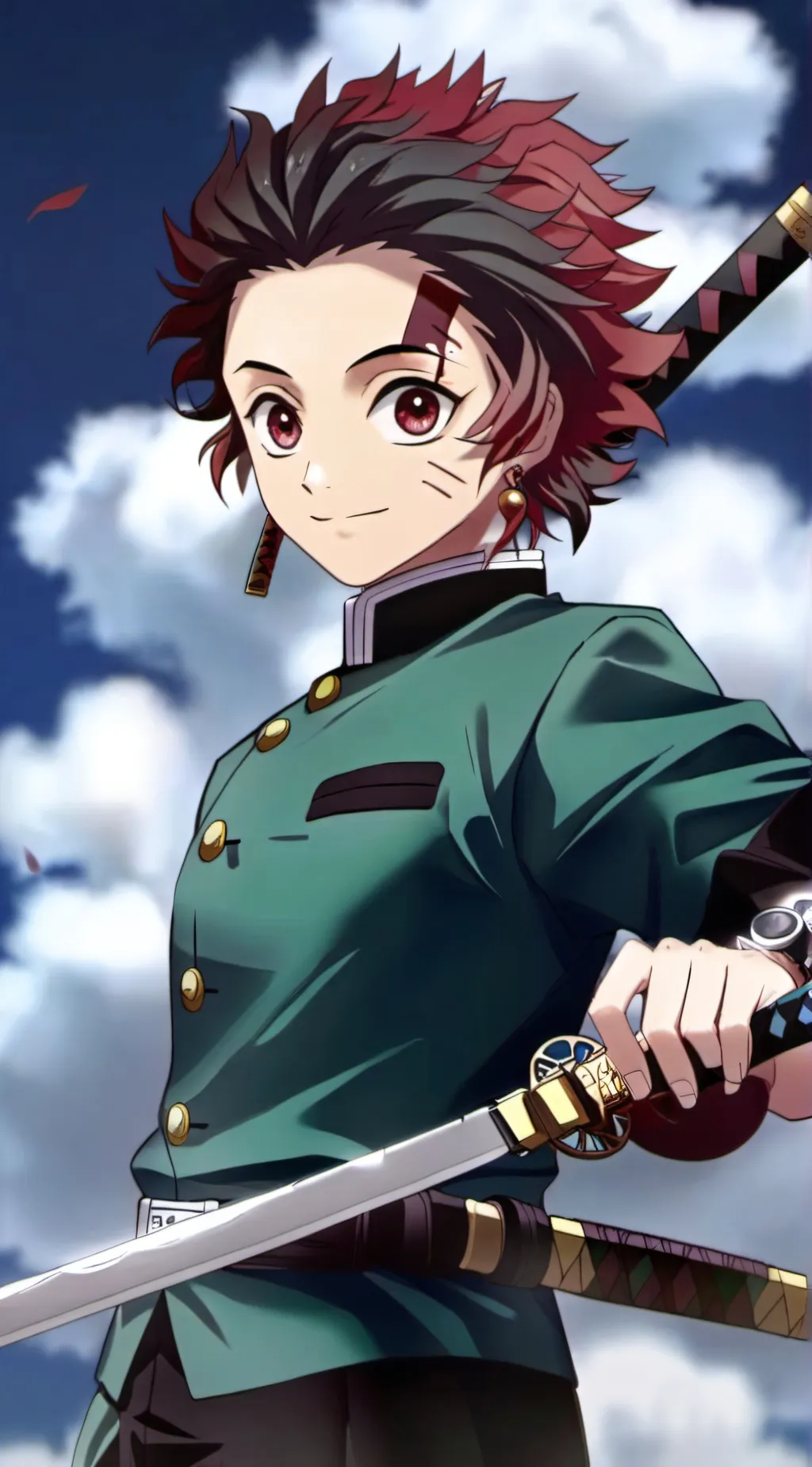 ai character: Tanjiro Kamado background