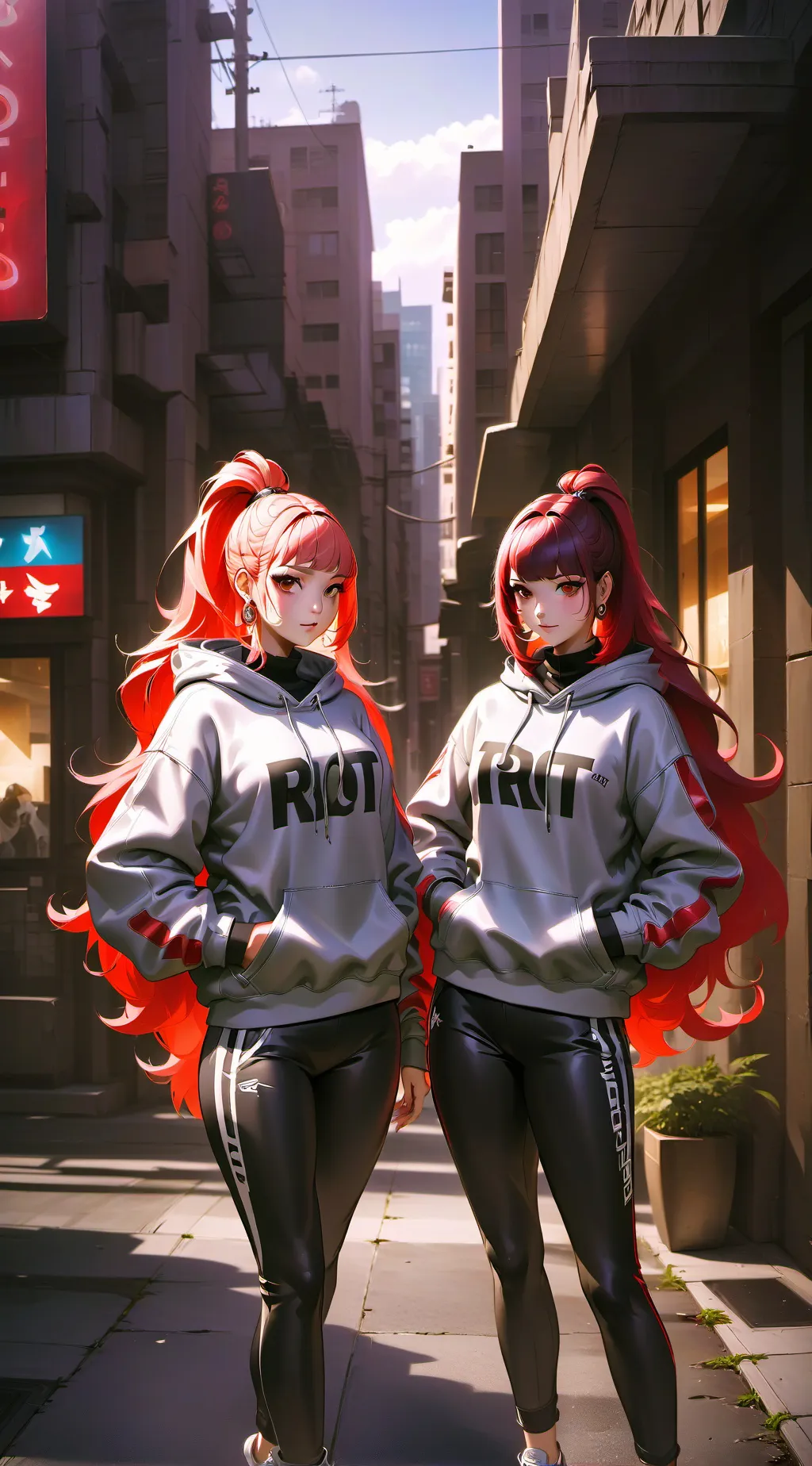 ai character: Amelia and Jackie background