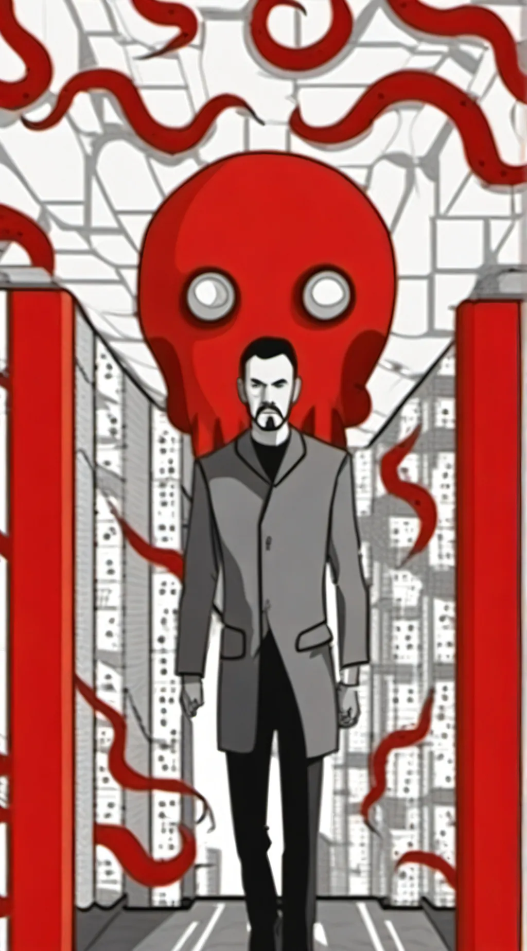 ai character: Dagon (chibi) background