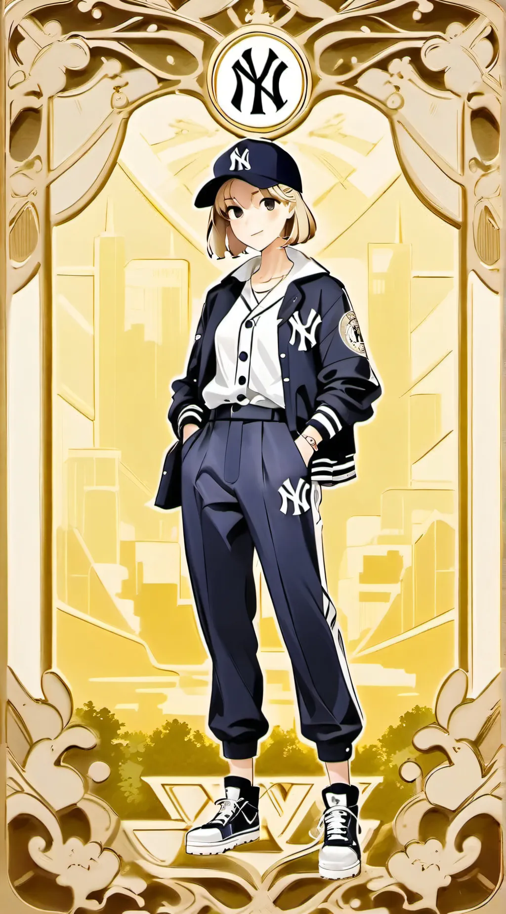 ai character: Brooklyn ￼ background