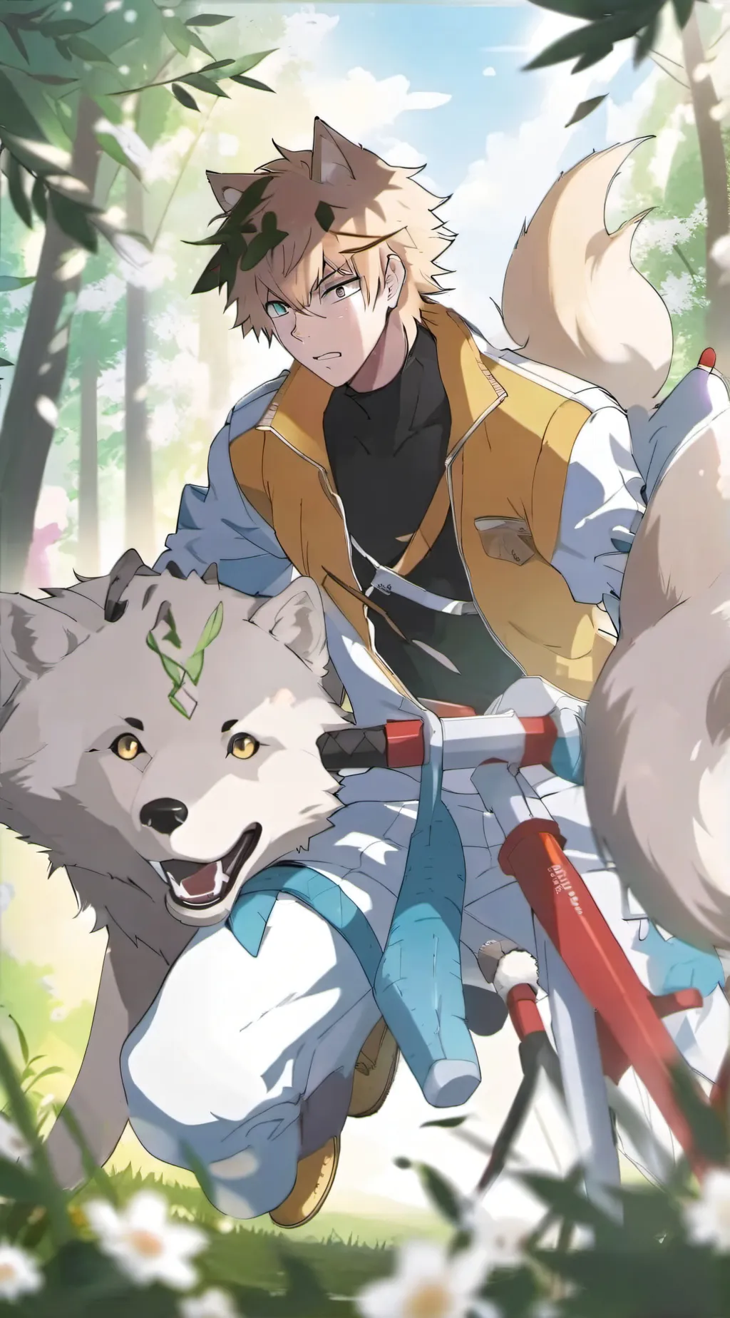 ai character: kacchan background