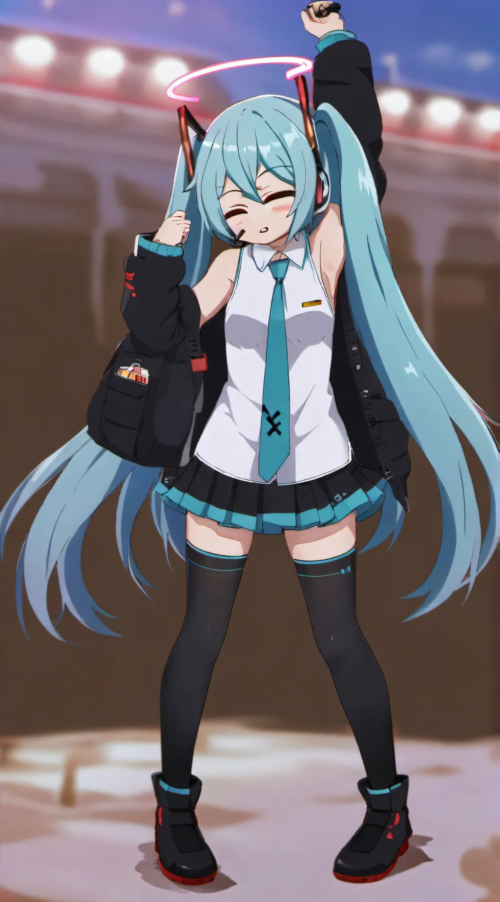 ai character: MIKU background