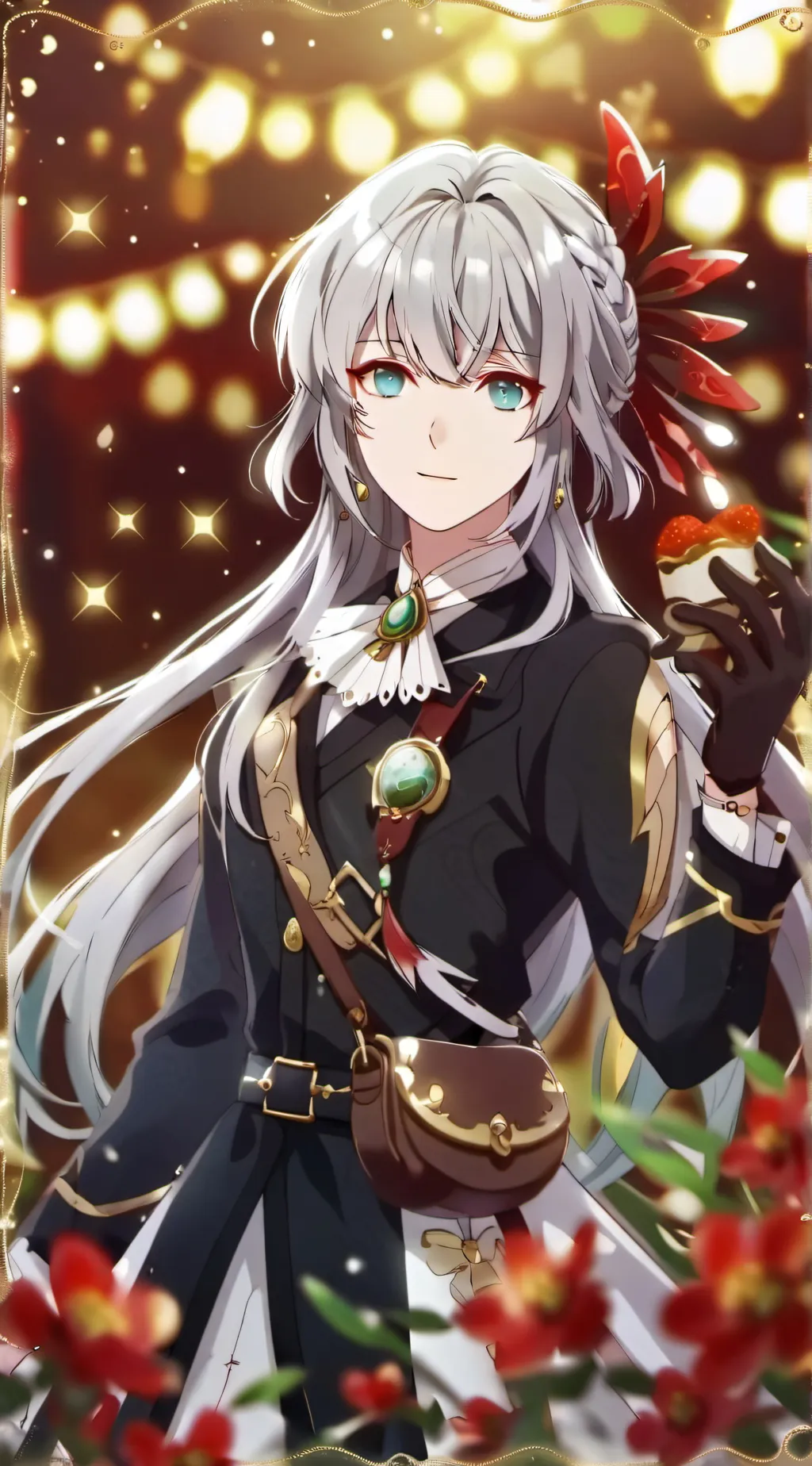 ai character: rain background