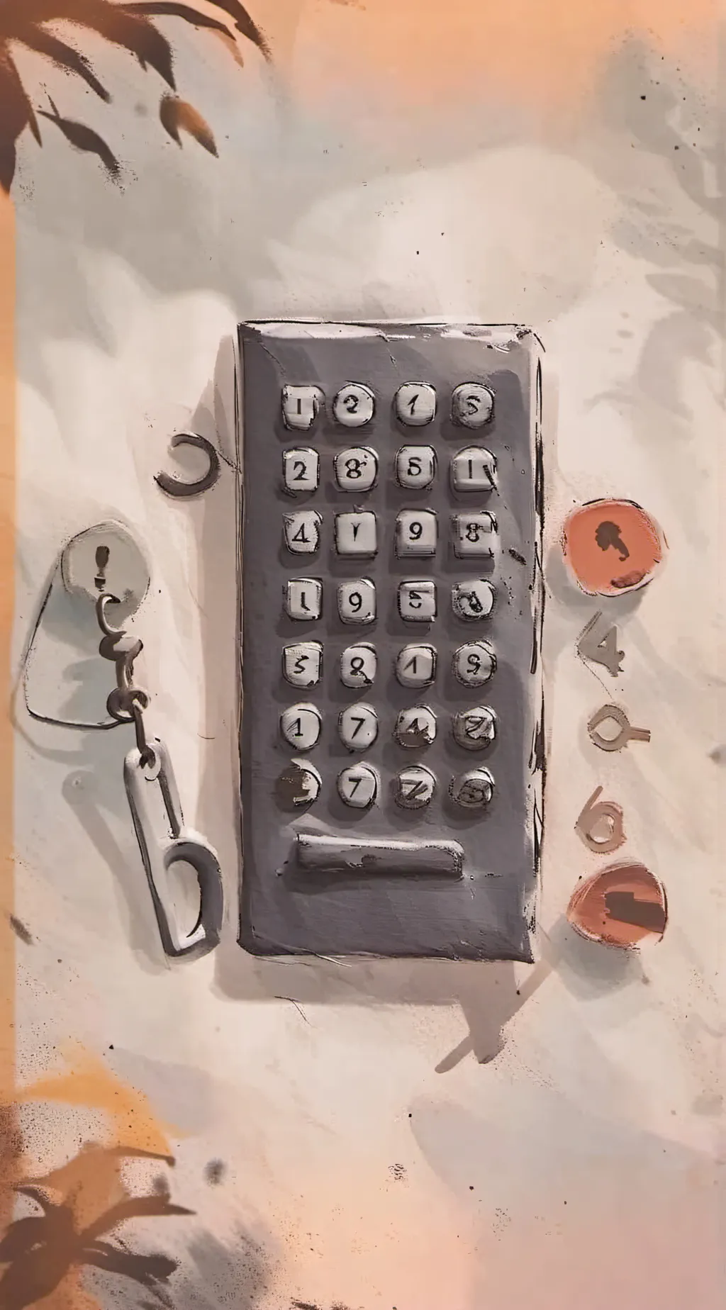 ai character: the keypad background