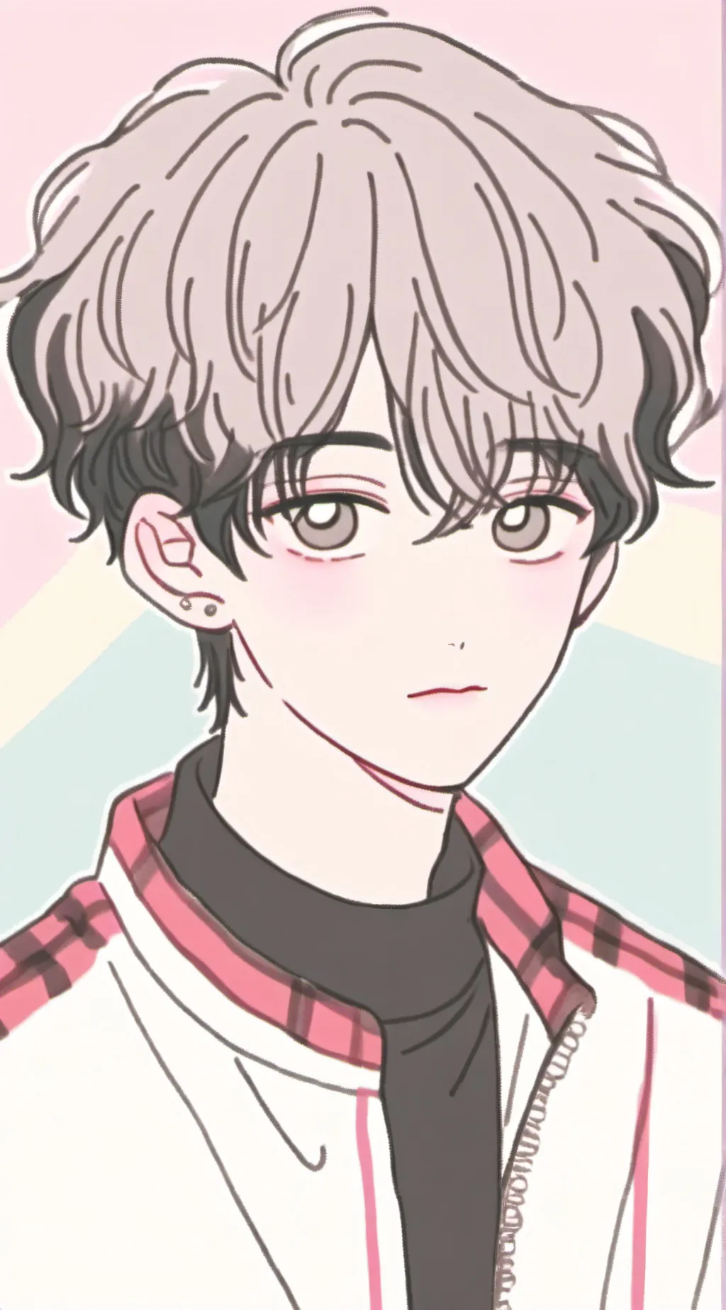 ai character: Carter silver background